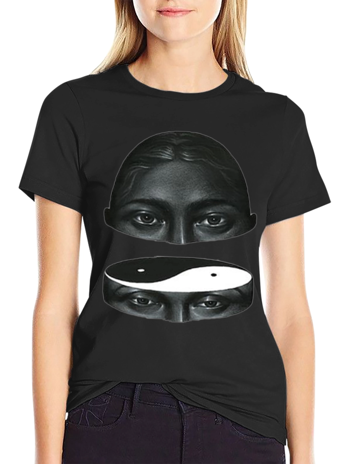 Yin Yang Eyes Graphic Tee - Soft Cotton Blend