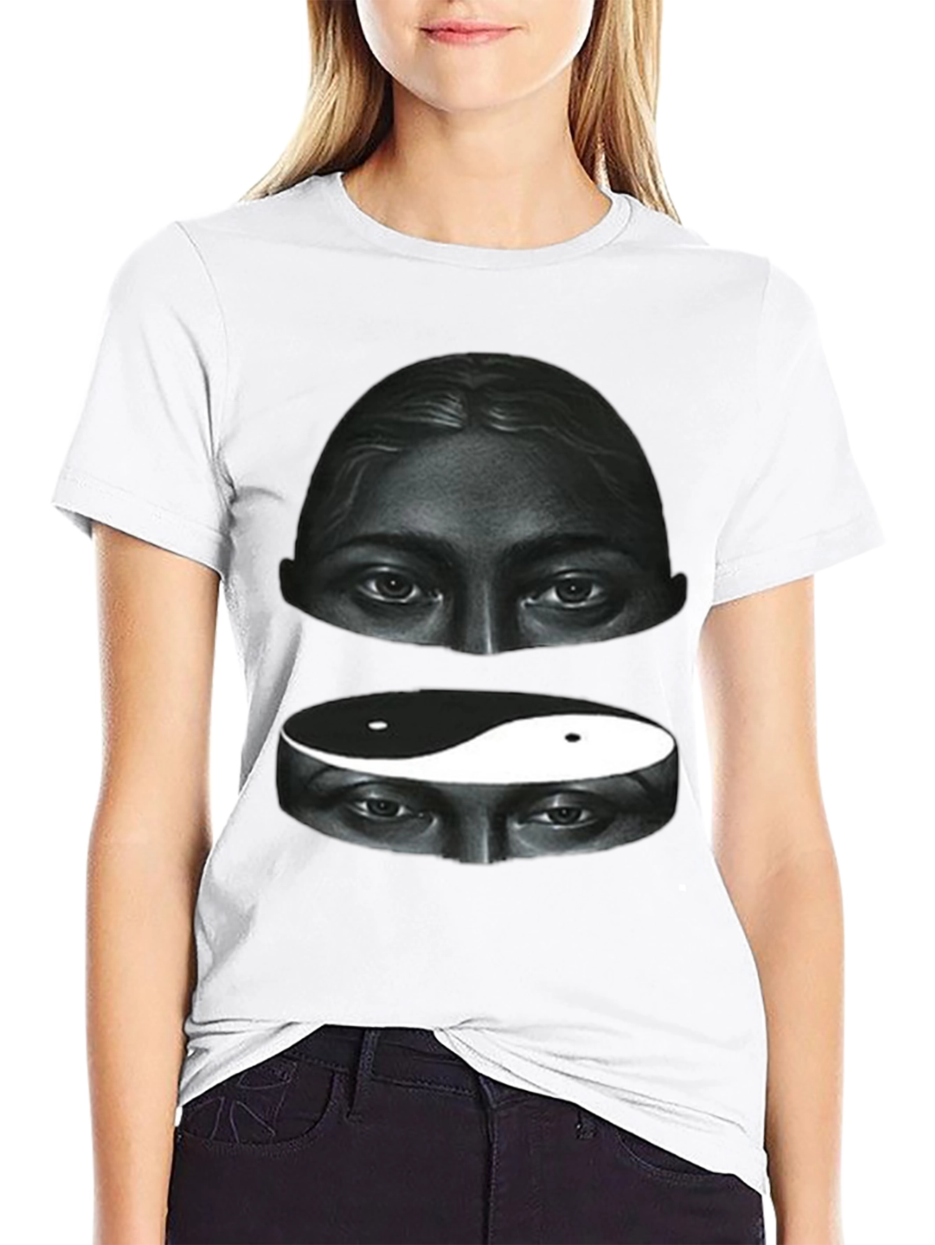 Yin Yang Eyes Graphic Tee - Soft Cotton Blend