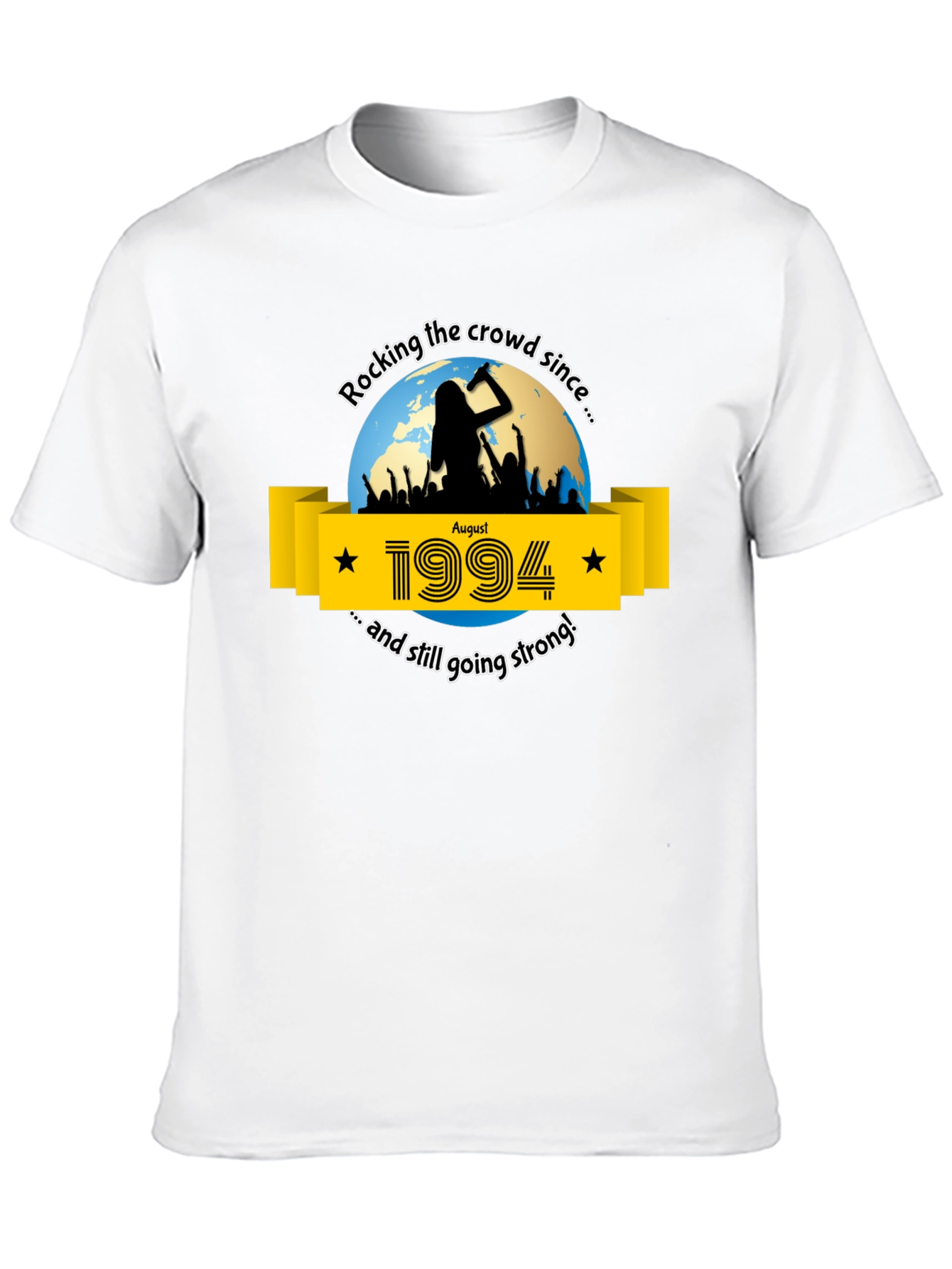 Rocking the Crowd Since 1994 Black T-Shirt