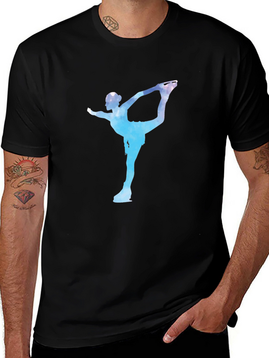 Figure Skater Graphic T-Shirt - Cool Design