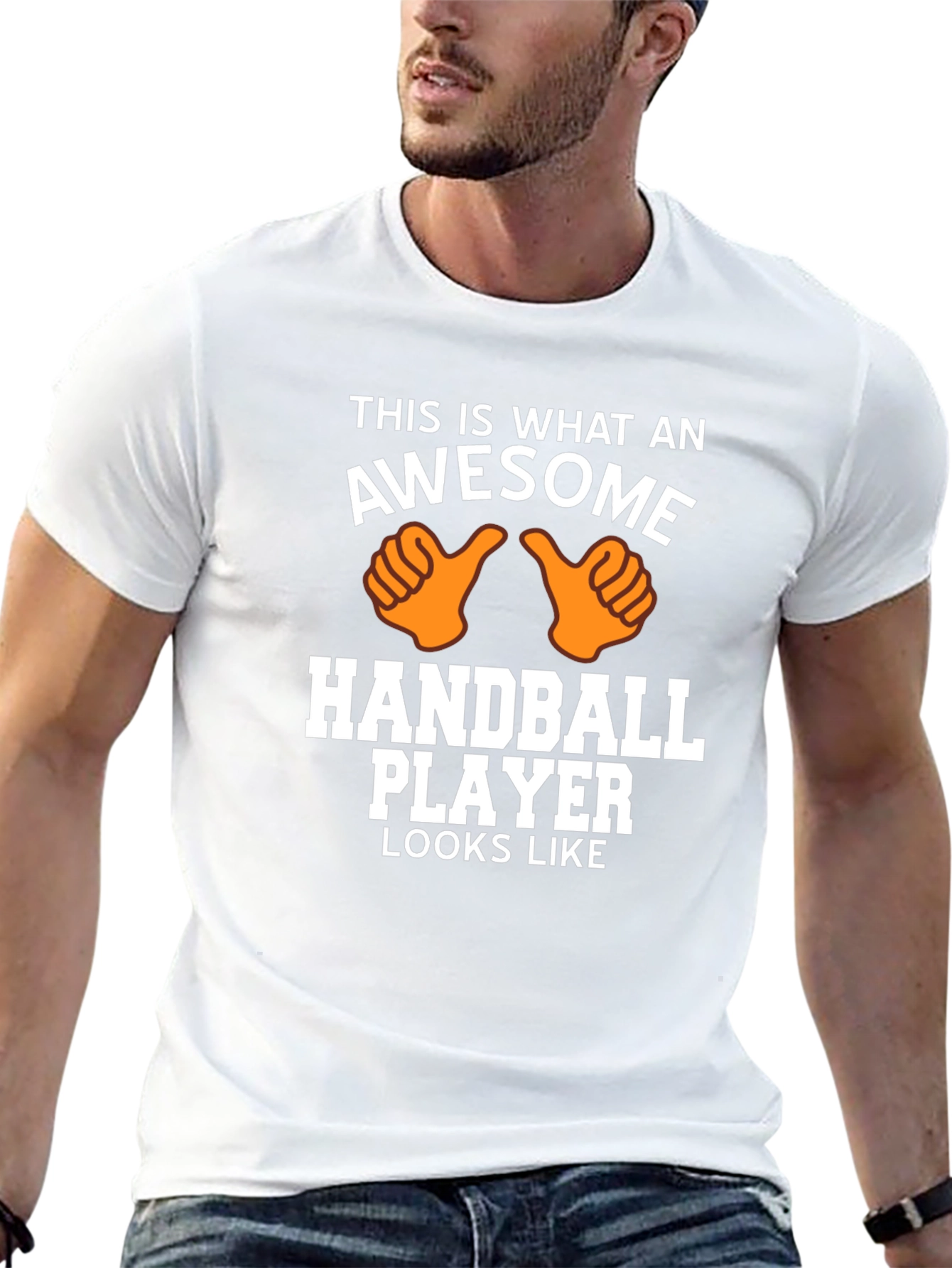 Awesome Handball Player Graphic Tee
