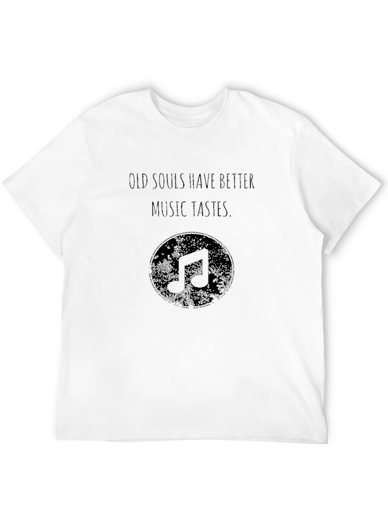 Old Souls Music Tastes Black Graphic Tee