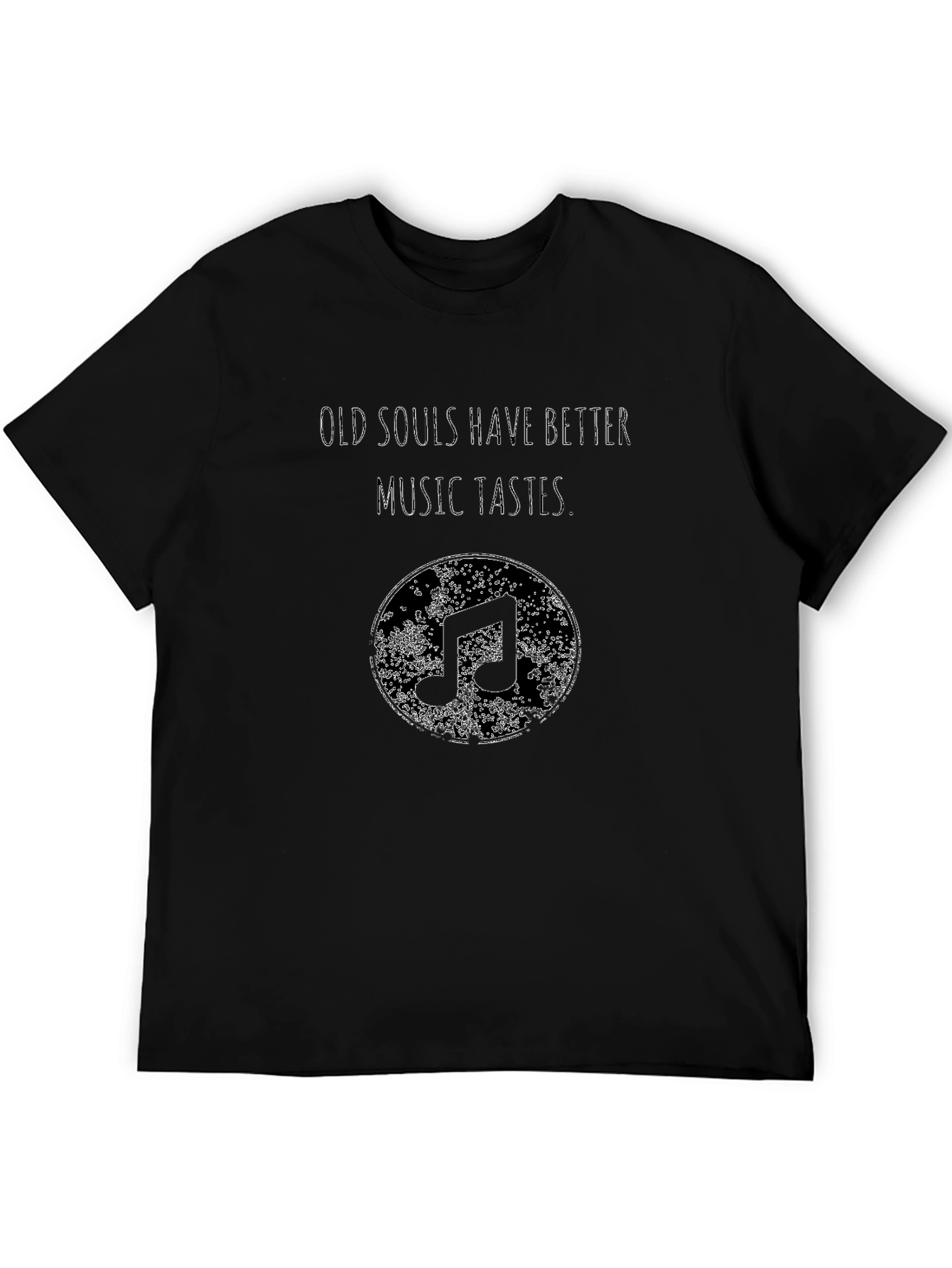 Old Souls Music Tastes Black Graphic Tee