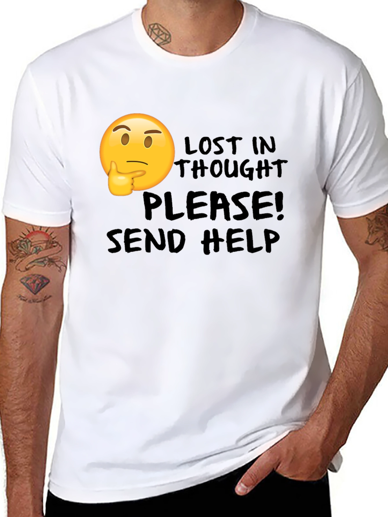 Lost in Thought T-Shirt - Send Help!