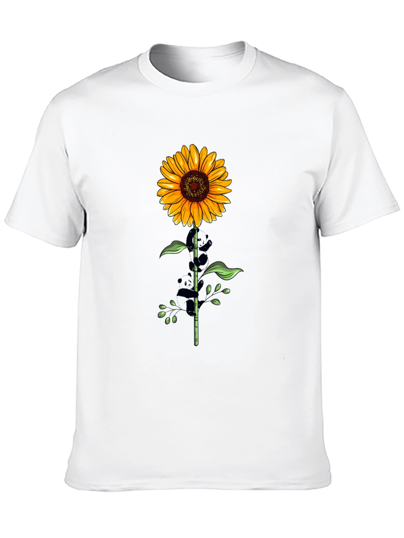 Sunflower Graphic Tee - Stylish Mens Black T-Shirt