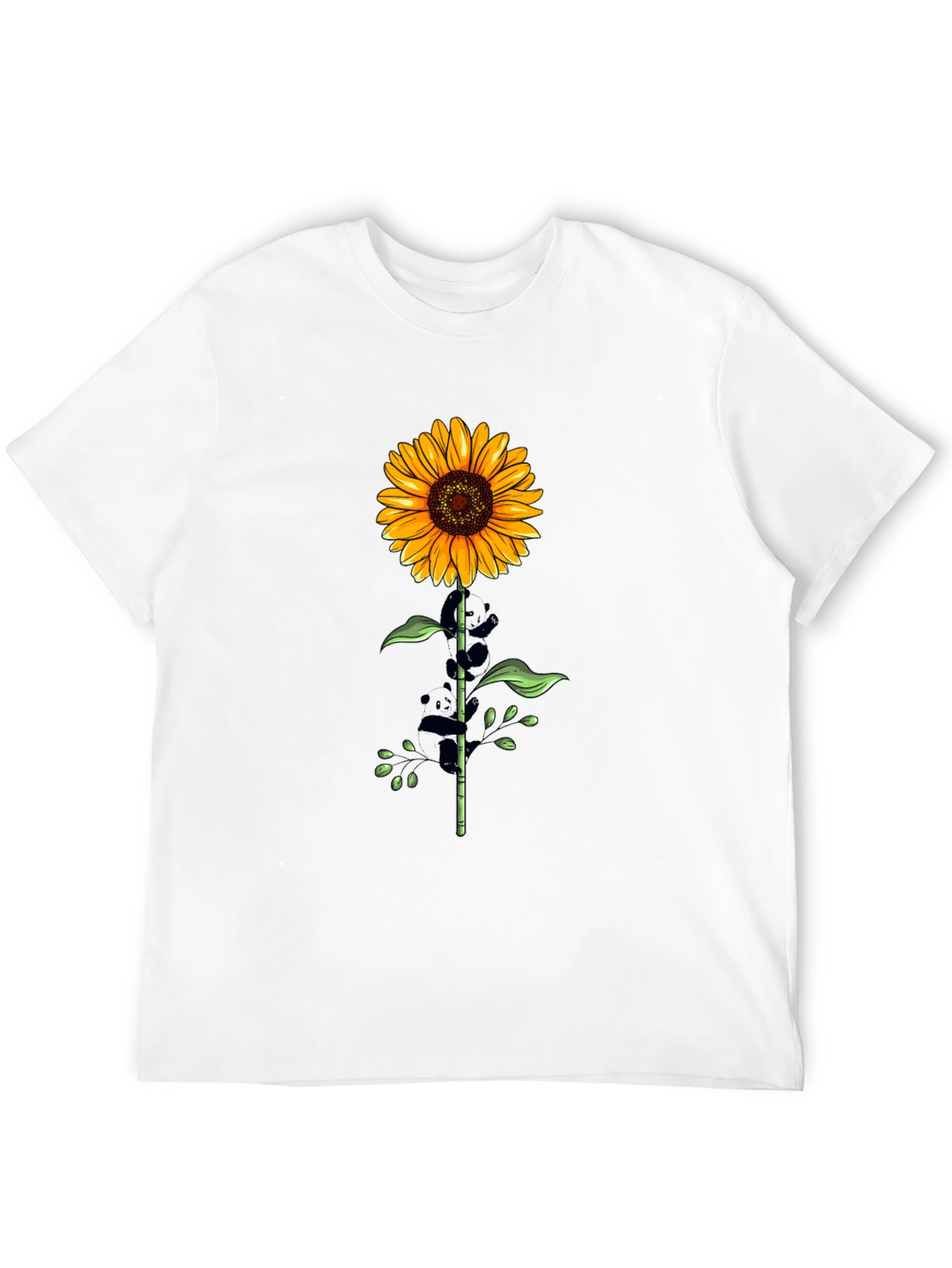 Sunflower Graphic Tee - Stylish Mens Black T-Shirt