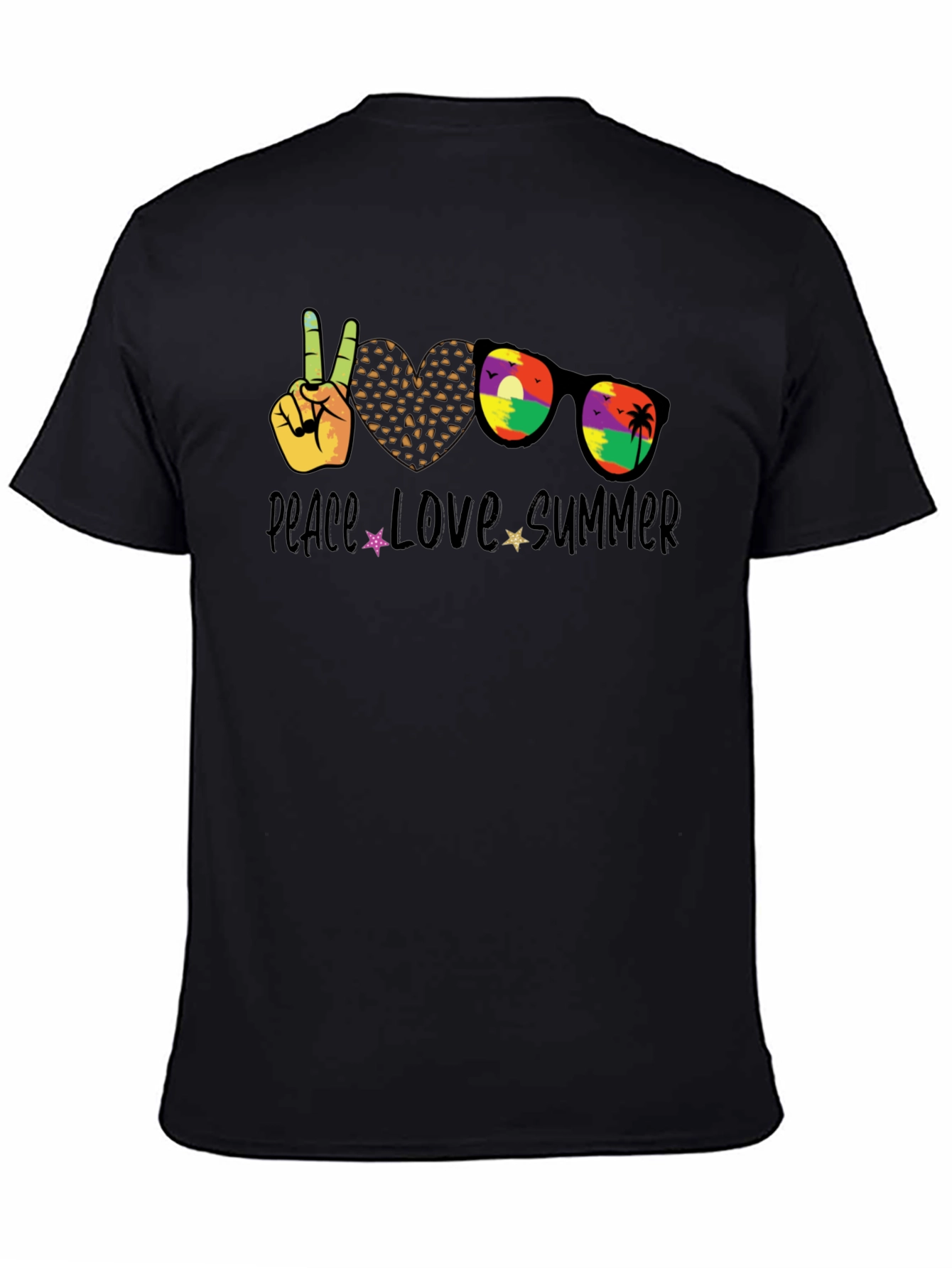 Peace Love Summer T-Shirt Unisex Casual Tee