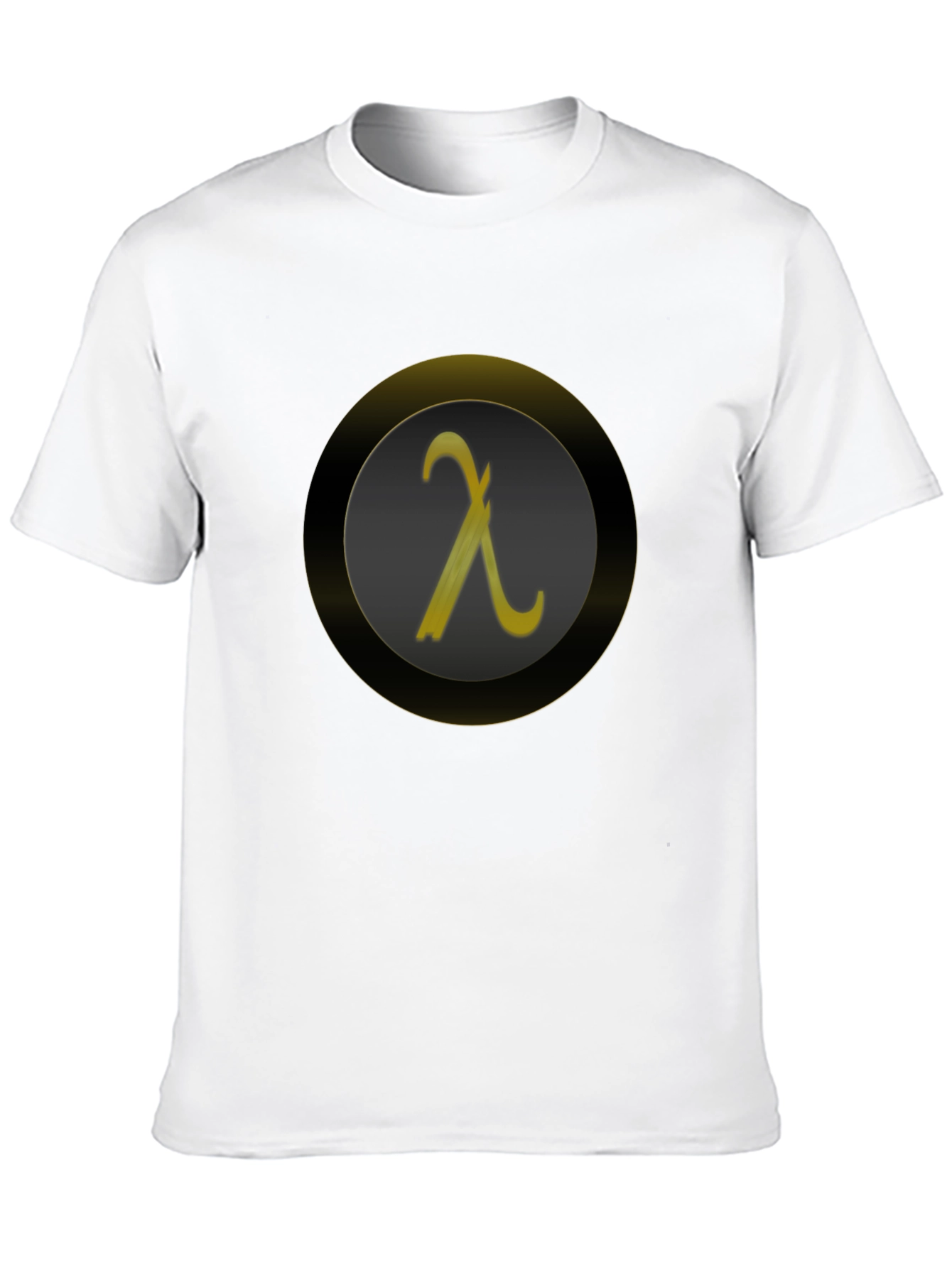 Lambda Symbol Graphic Tee - Black Casual Shirt