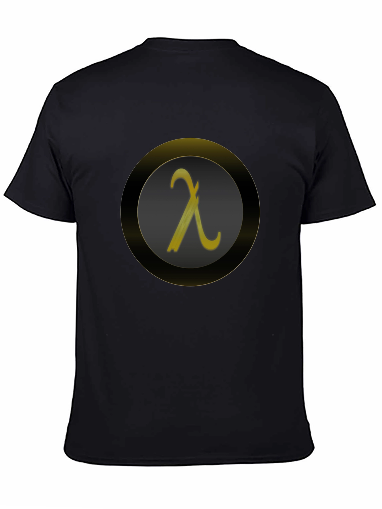 Lambda Symbol Graphic Tee - Black Casual Shirt
