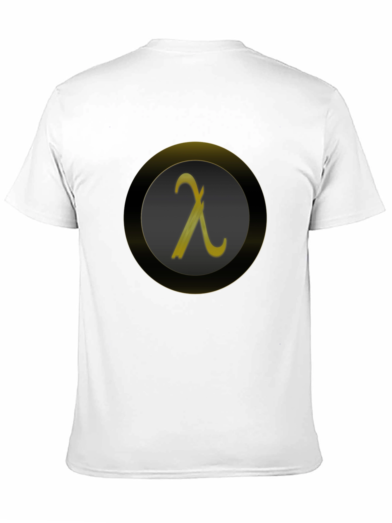 Lambda Symbol Graphic Tee - Black Casual Shirt