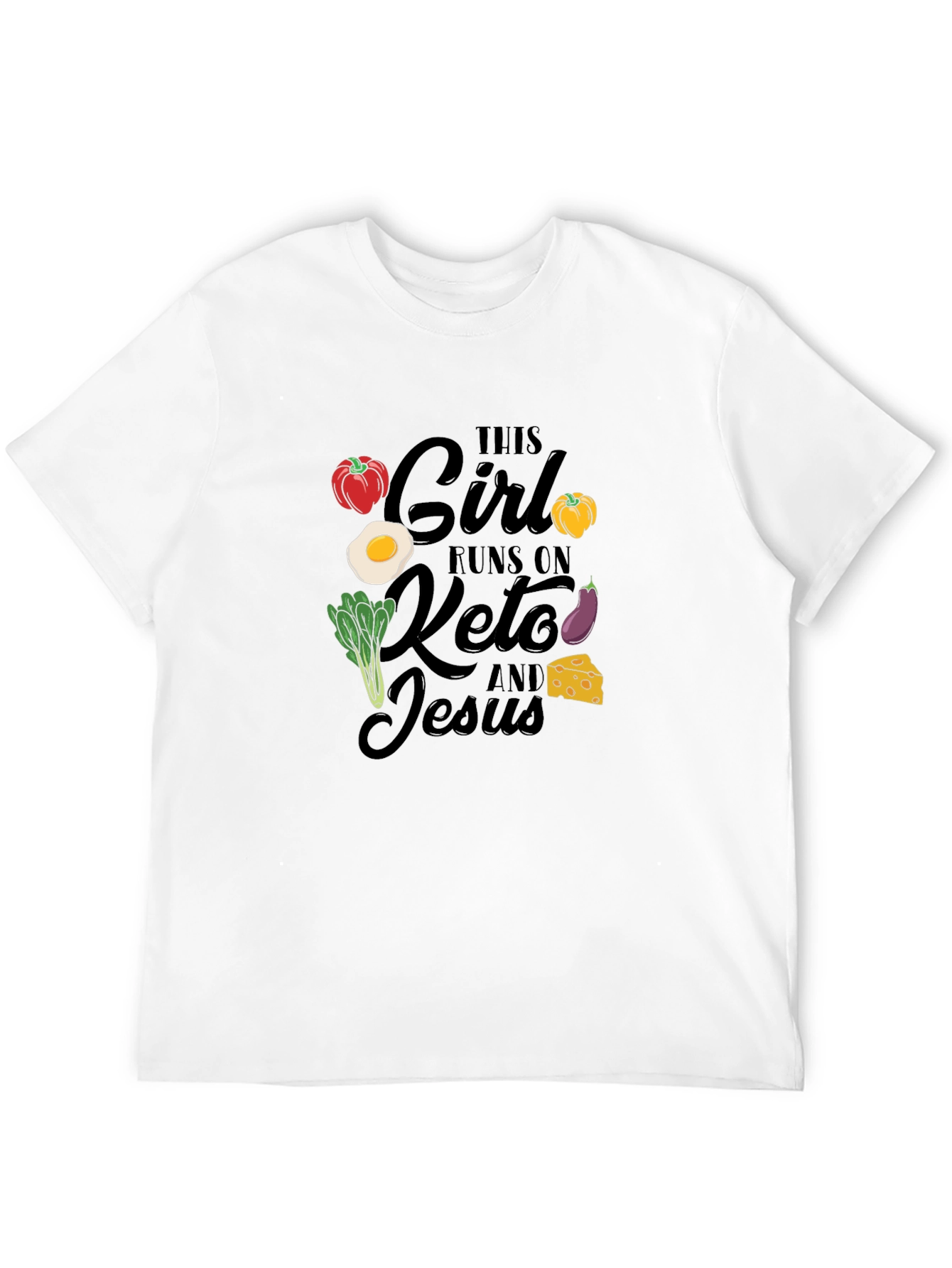 Keto & Jesus T-Shirt: This Girl Runs On...