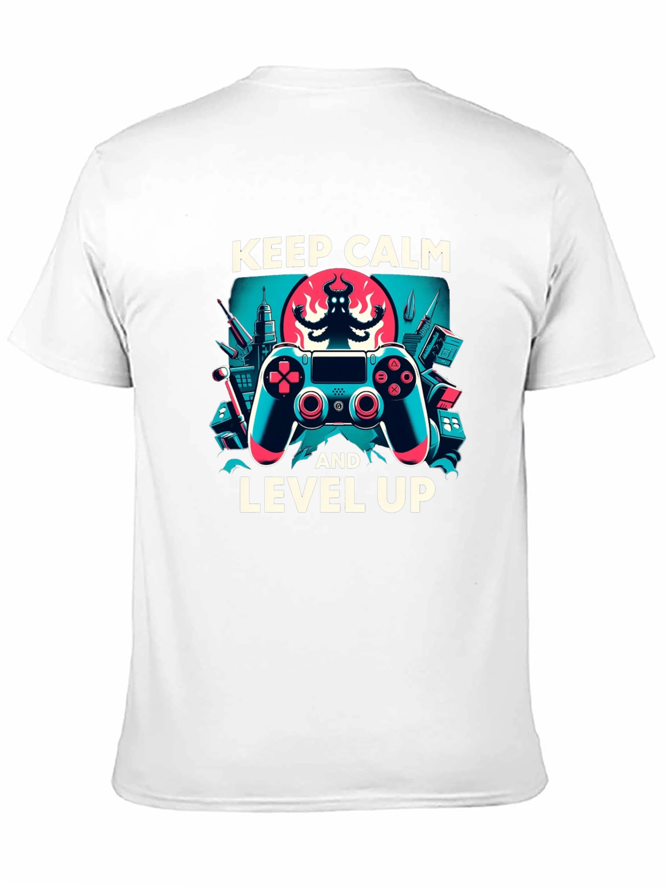 Keep Calm and Level Up Gaming T-Shirt