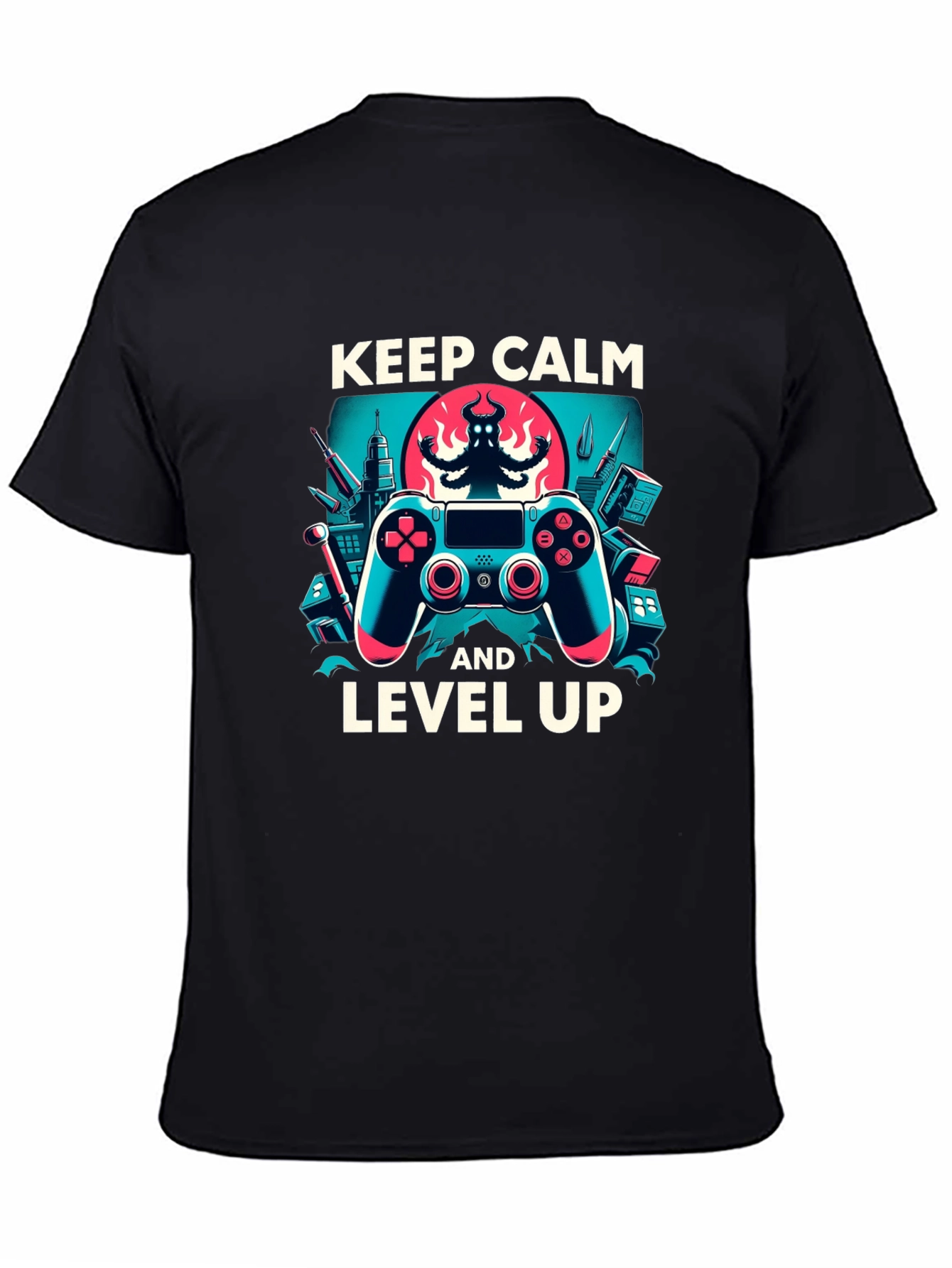 Keep Calm and Level Up Gaming T-Shirt