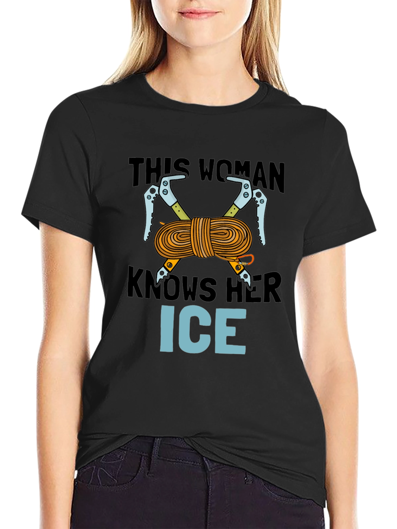 This Woman Knows Her Ice Climbing T-Shirt