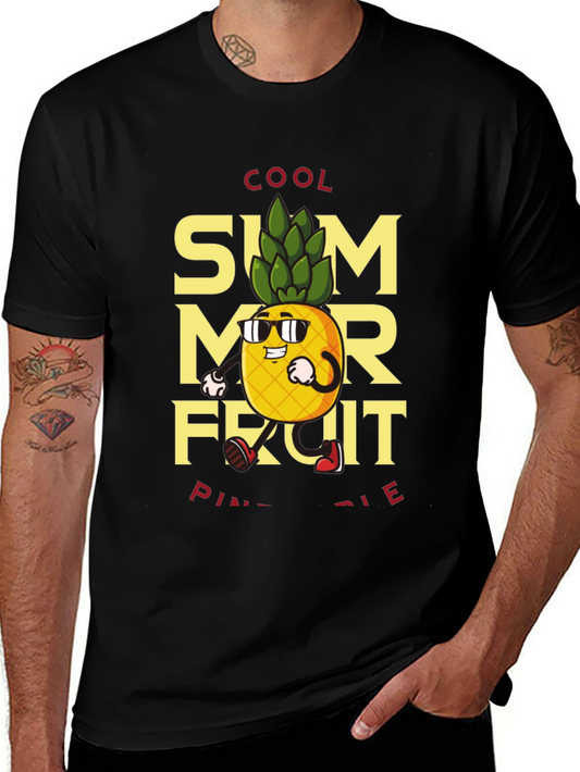 Cool Summer Fruit Pineapple Graphic Tee