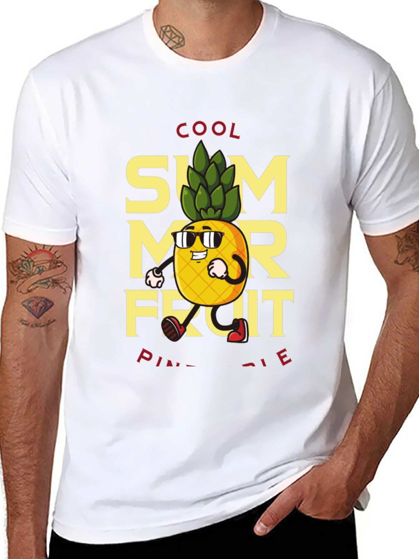 Cool Summer Fruit Pineapple Graphic Tee