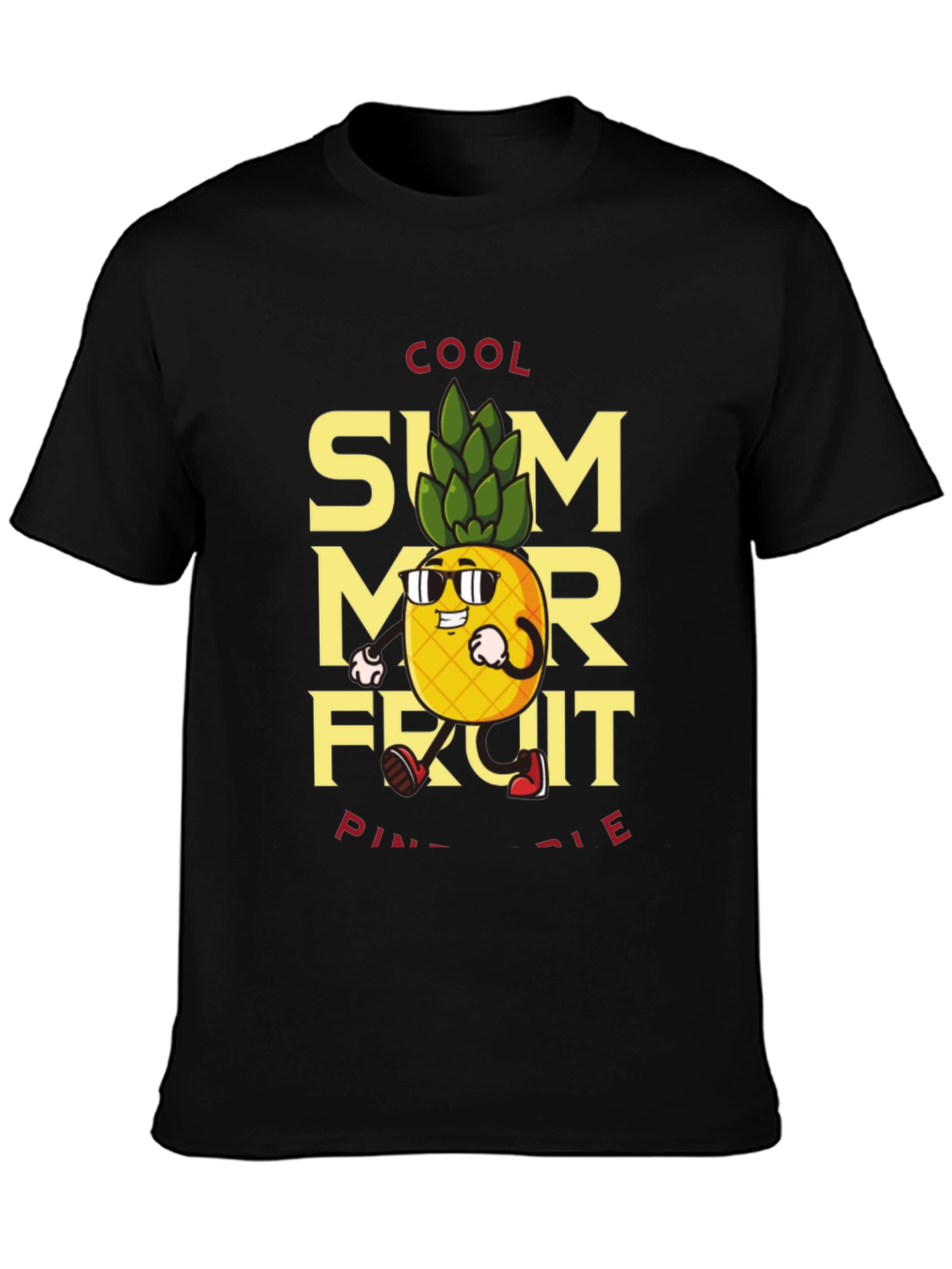 Cool Summer Fruit Pineapple Graphic Tee