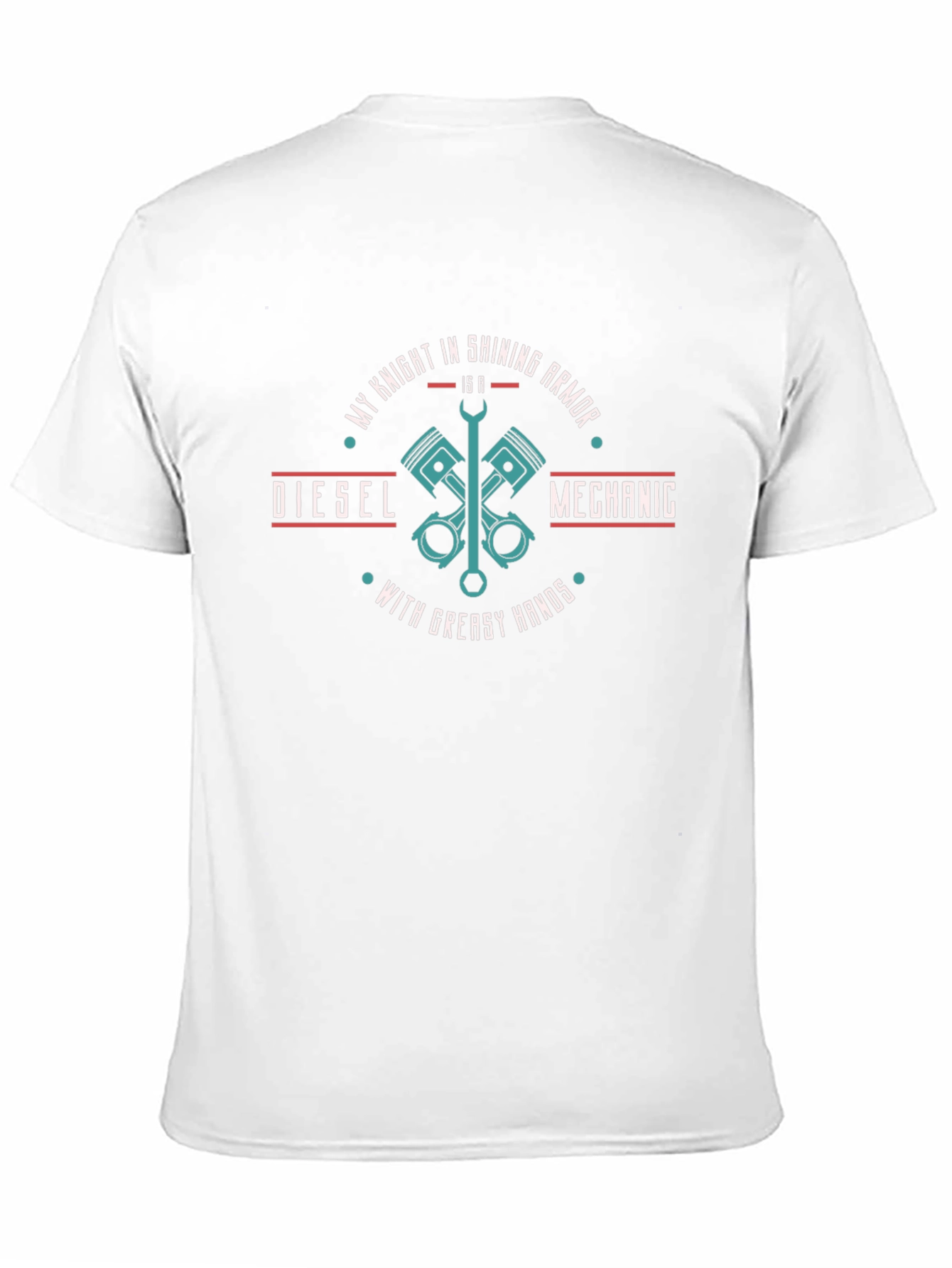 Diesel Mechanic T-Shirt: Knight in Shining Armor Design
