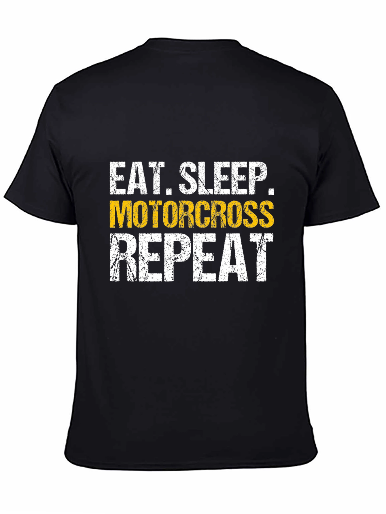 Eat Sleep Motocross Repeat Black T-Shirt