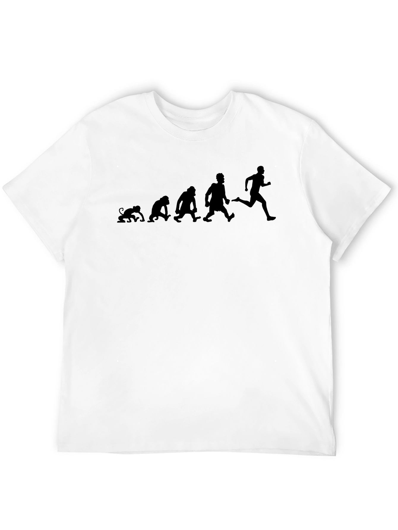 Evolution of Running Black T-Shirt