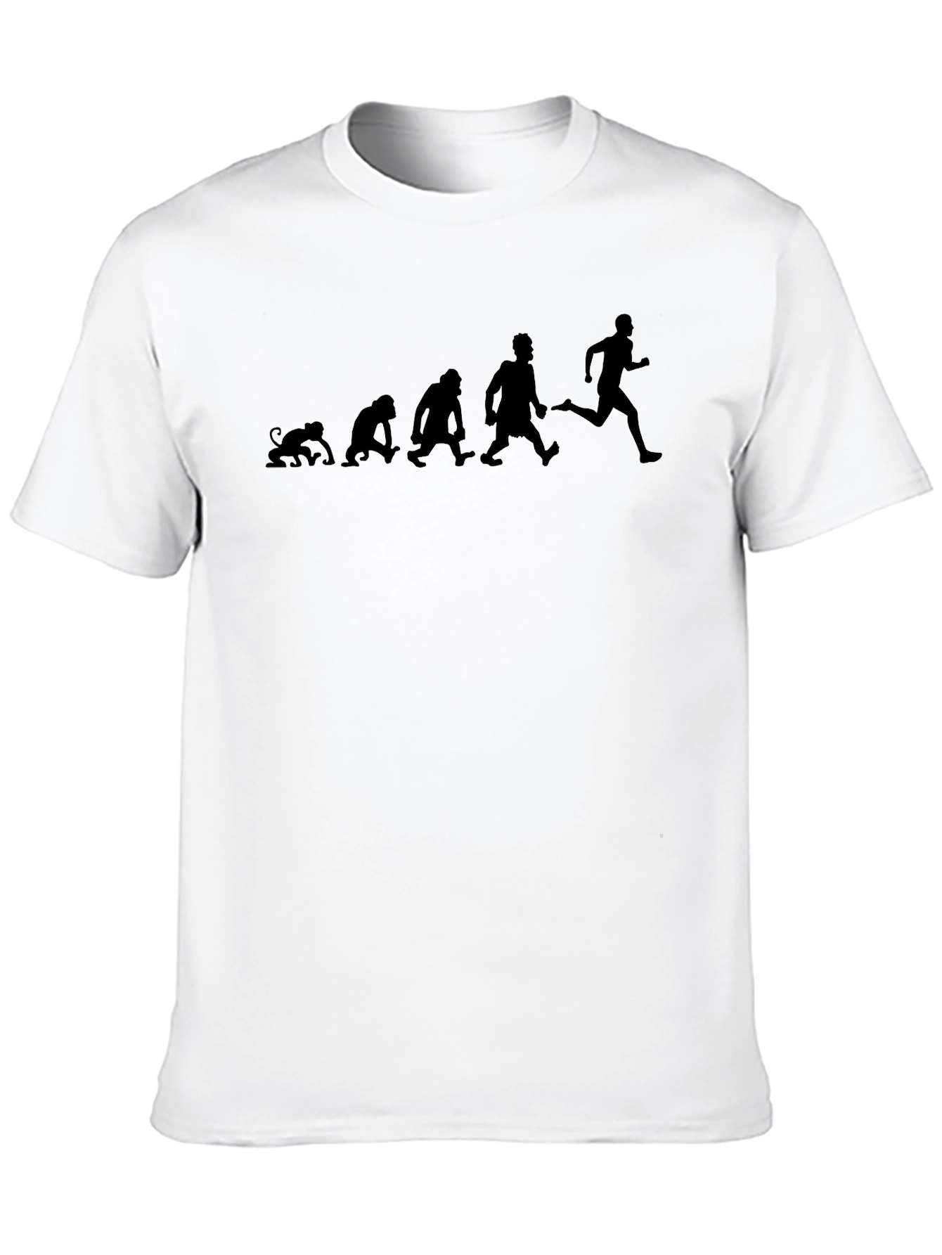 Evolution of Running Black T-Shirt