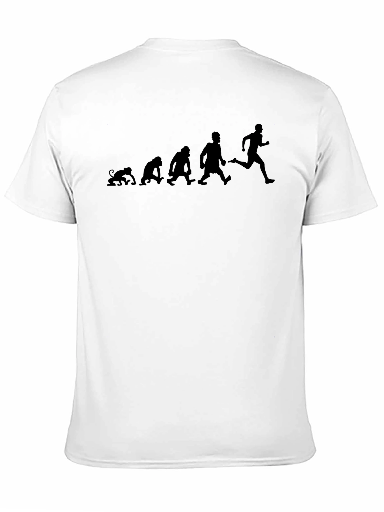 Evolution of Running Black T-Shirt