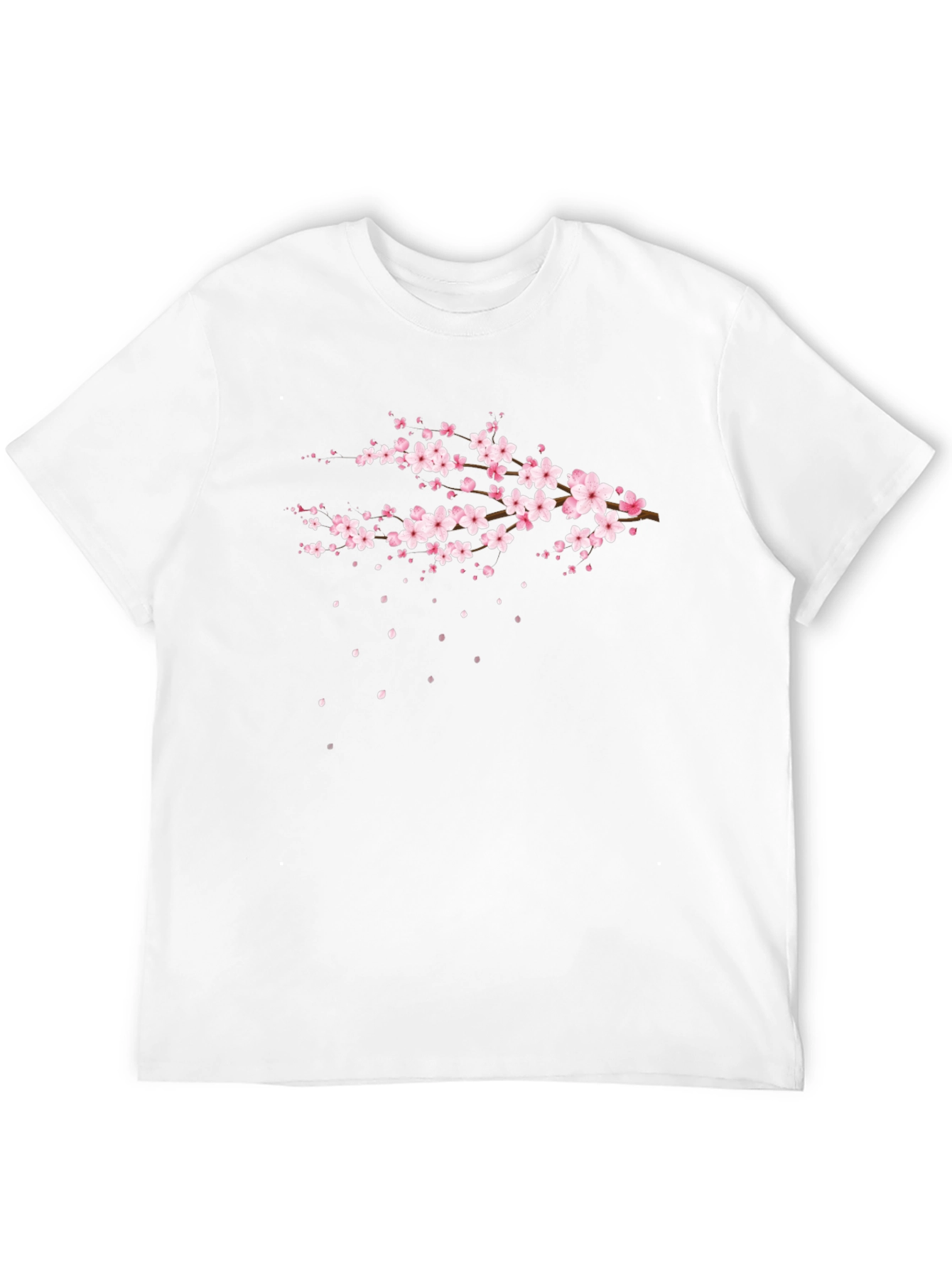 Sakura Blossom Graphic T-Shirt - Stylish Black Tee