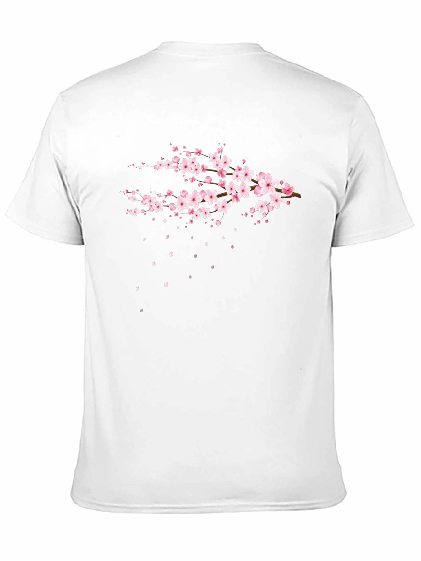 Sakura Blossom Graphic T-Shirt - Stylish Black Tee