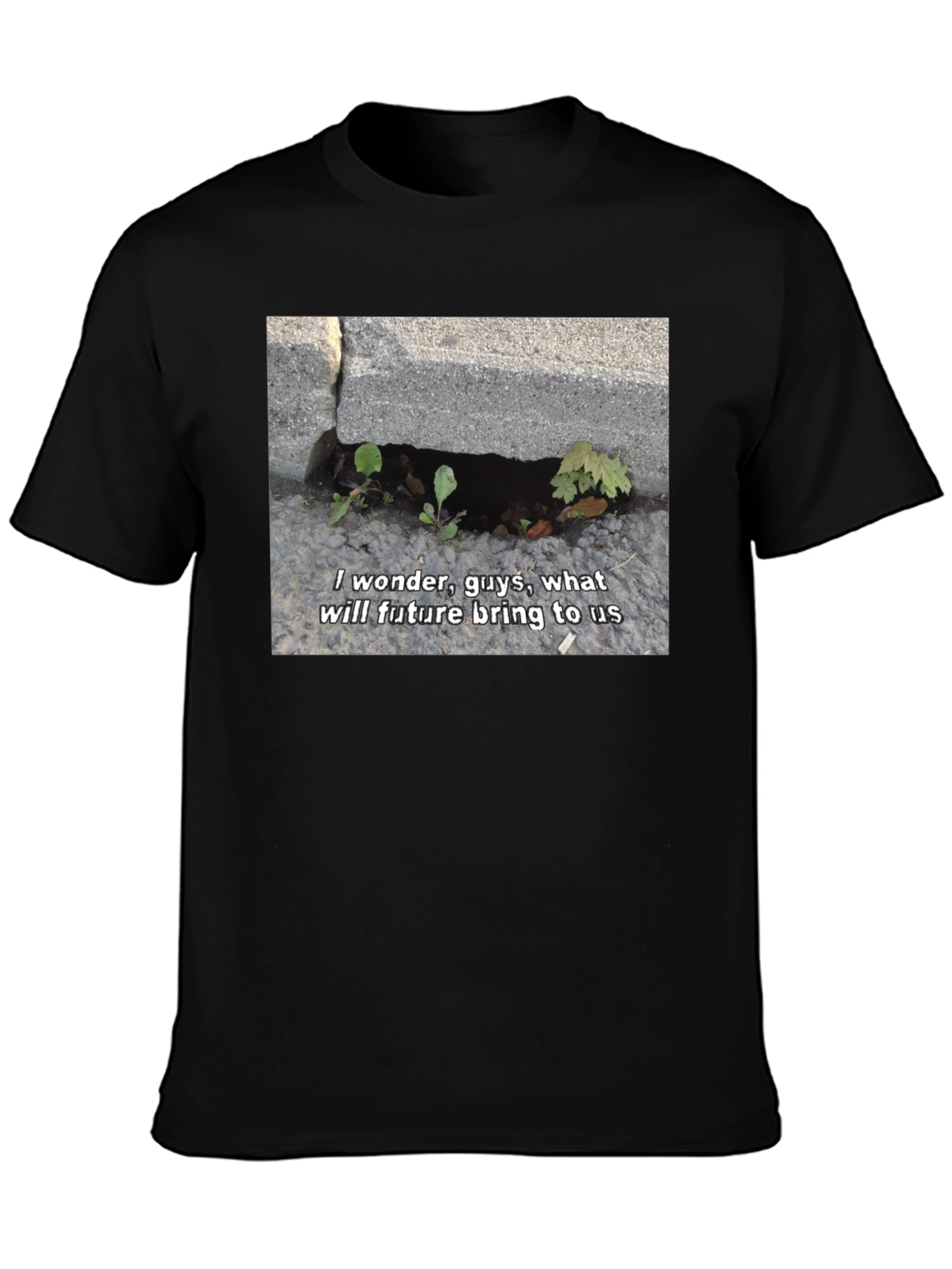 I Wonder Guys Graphic T-Shirt - Black