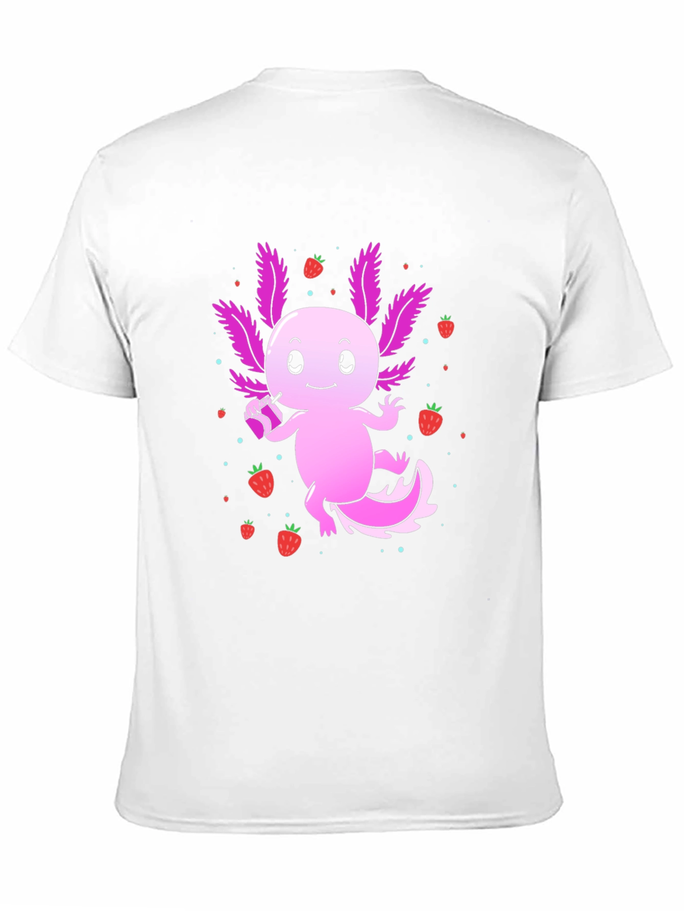 Axolotl Strawberry Drink T-Shirt