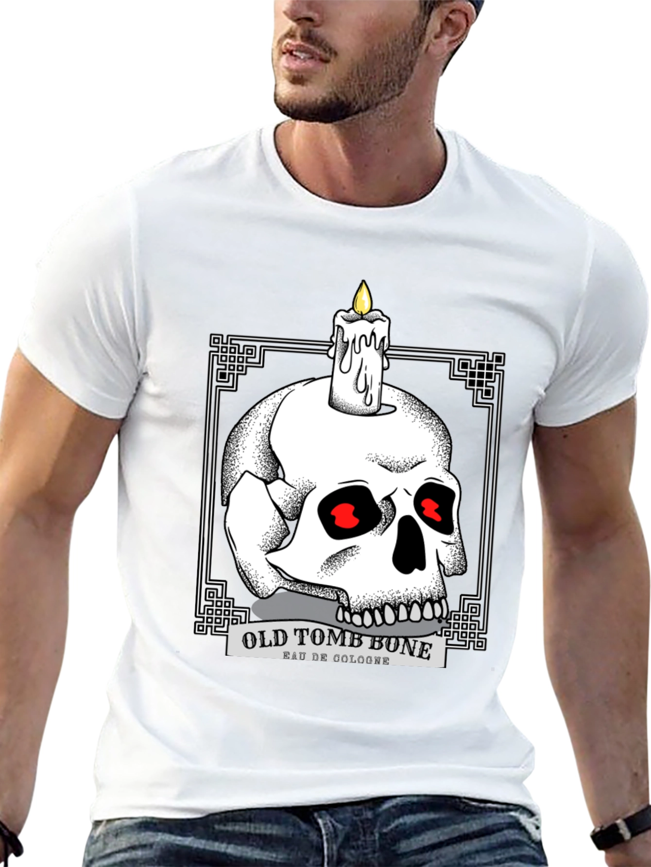 Old Tomb Bone Graphic Tee