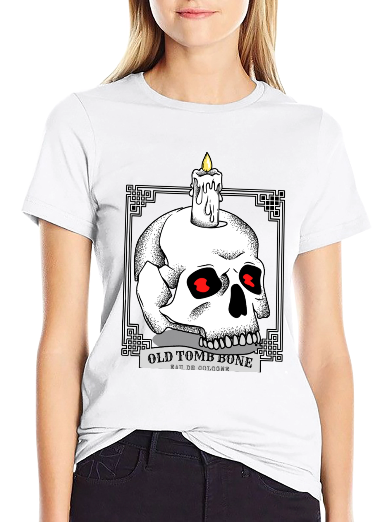 Old Tomb Bone Graphic Tee