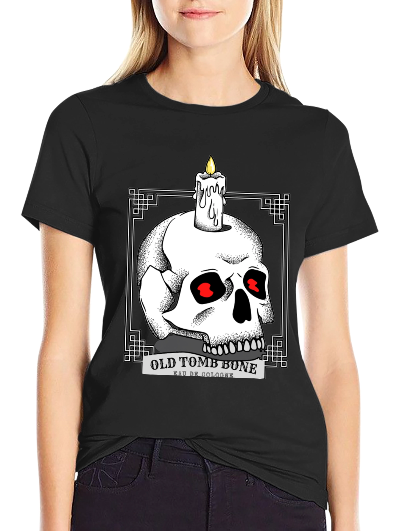 Old Tomb Bone Graphic Tee