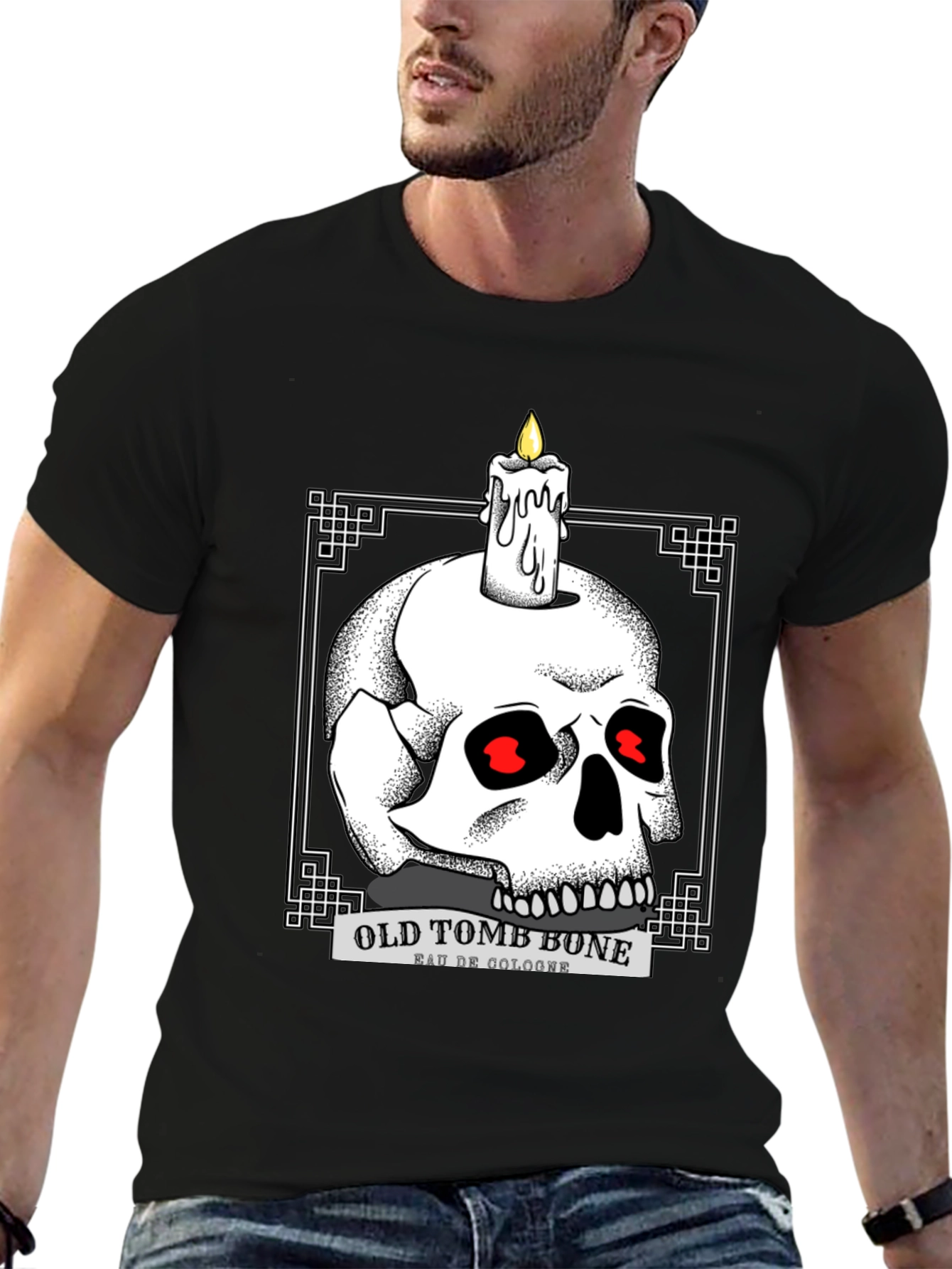 Old Tomb Bone Graphic Tee