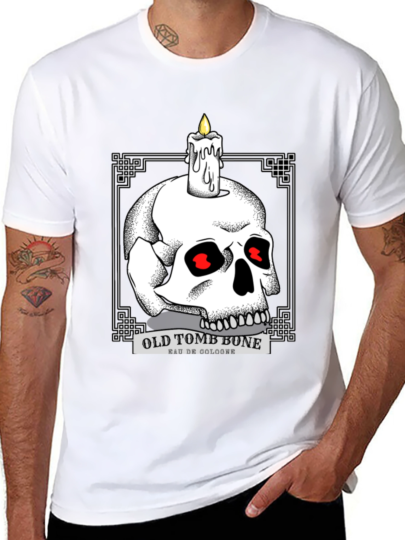 Old Tomb Bone Graphic Tee