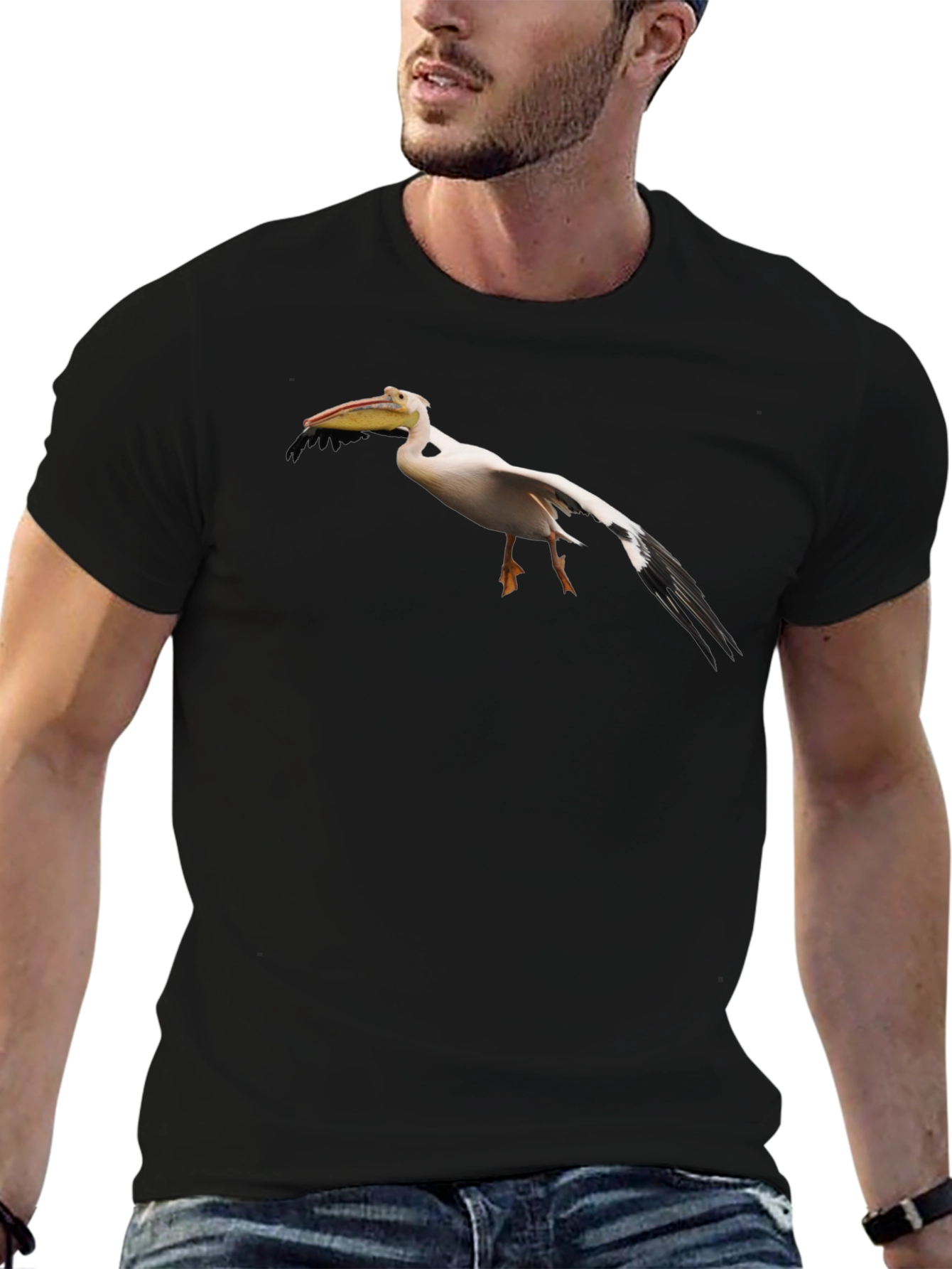 Pelican Graphic T-Shirt - Black Classic Fit