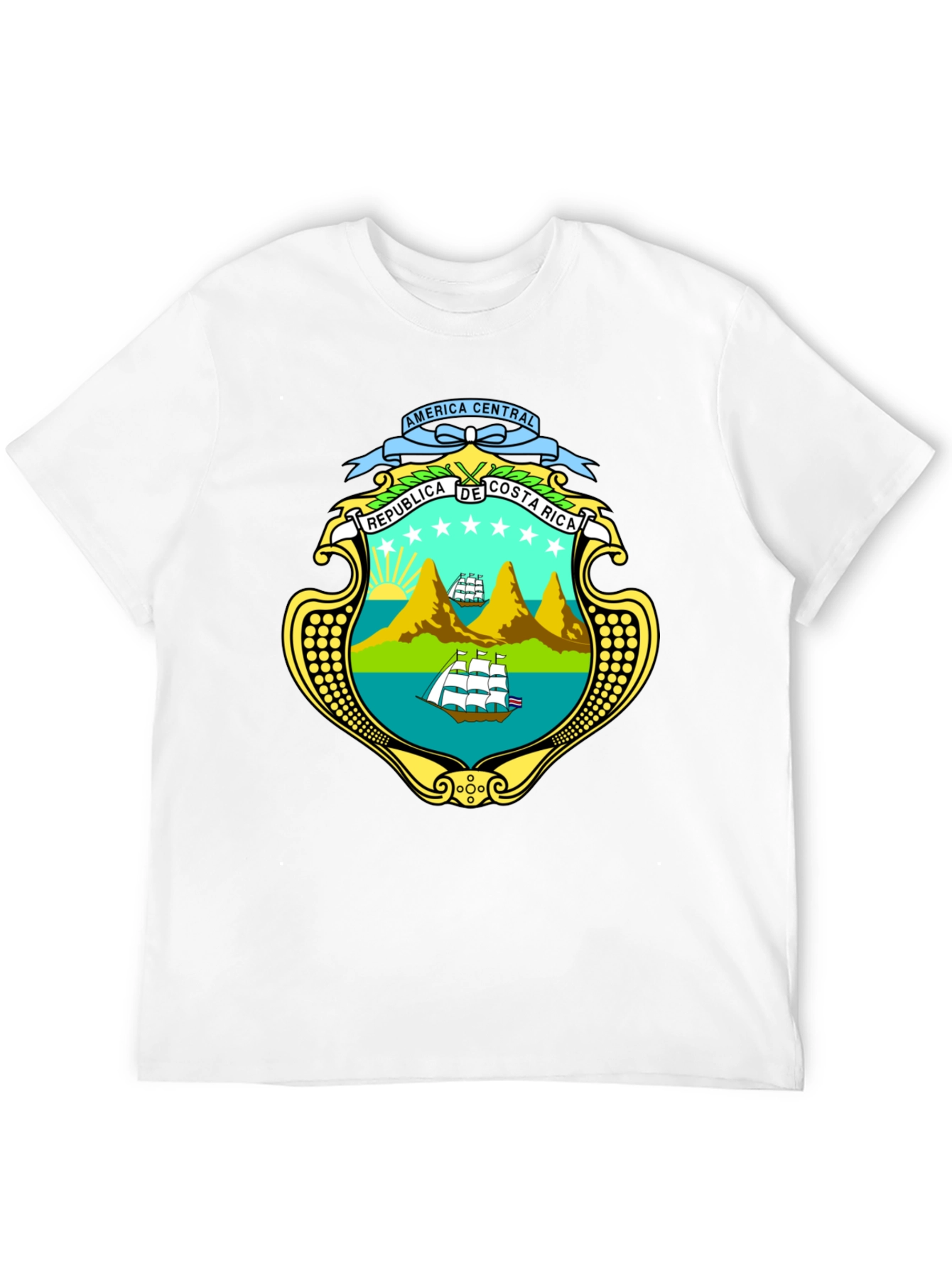 Costa Rica Emblem Black T-Shirt