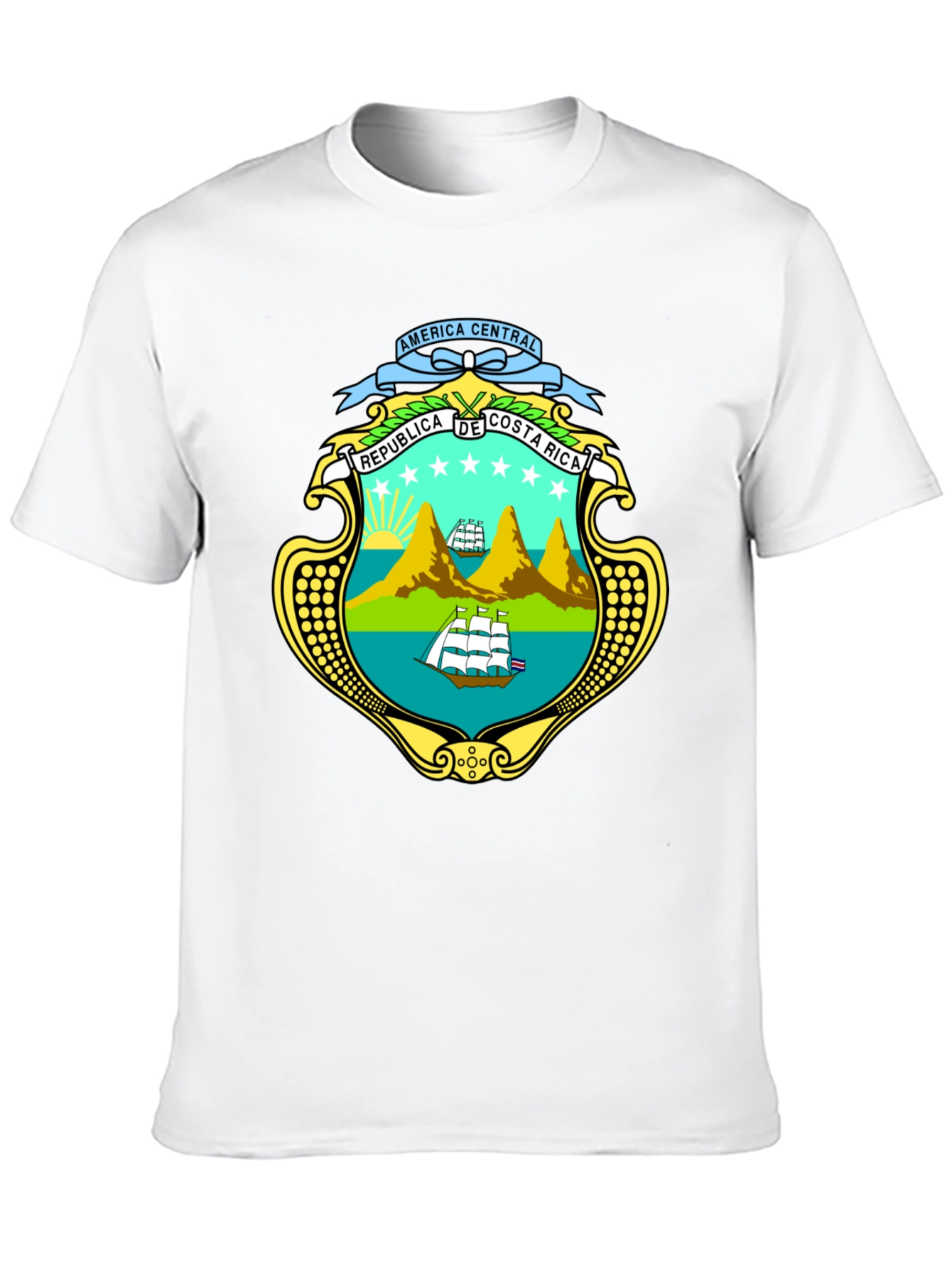 Costa Rica Emblem Black T-Shirt