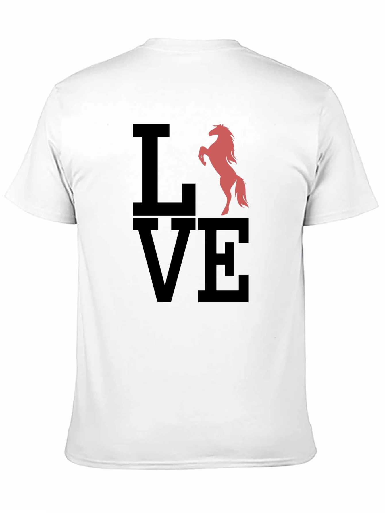 Love Horse Graphic Tee - Mens Black T-Shirt