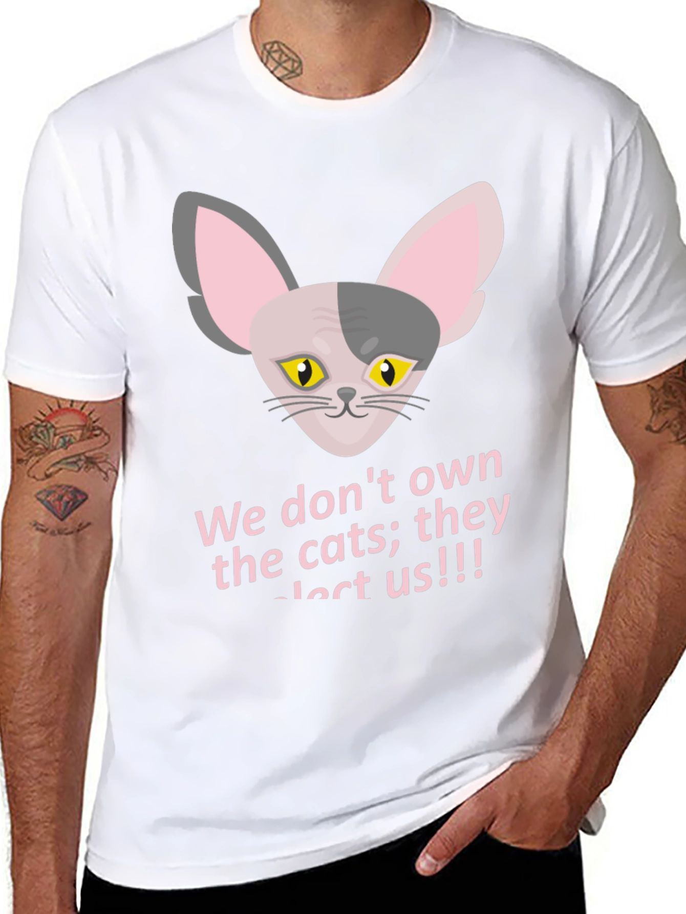 Funny Cat T-Shirt - They Elect Us!!!