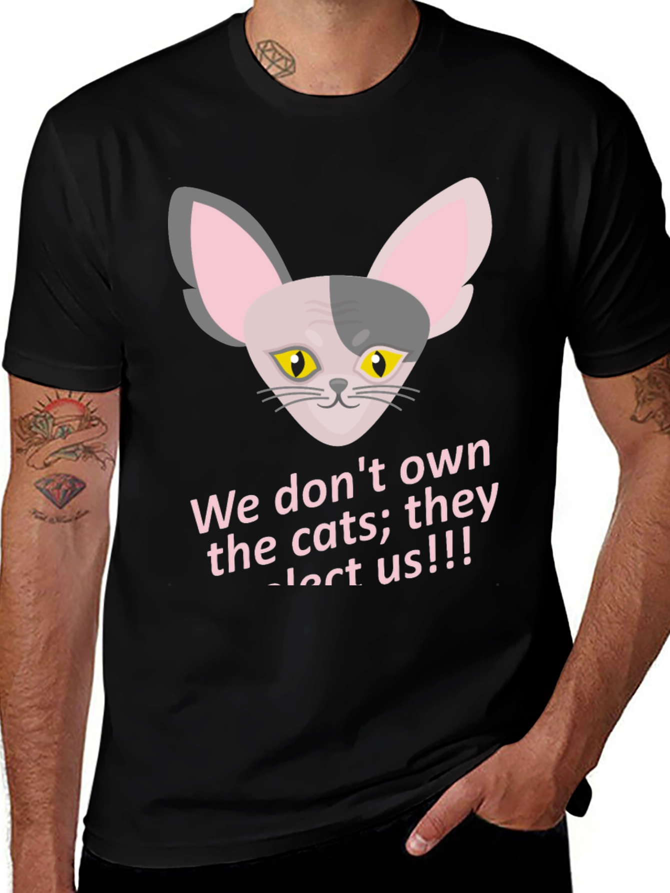 Funny Cat T-Shirt - They Elect Us!!!