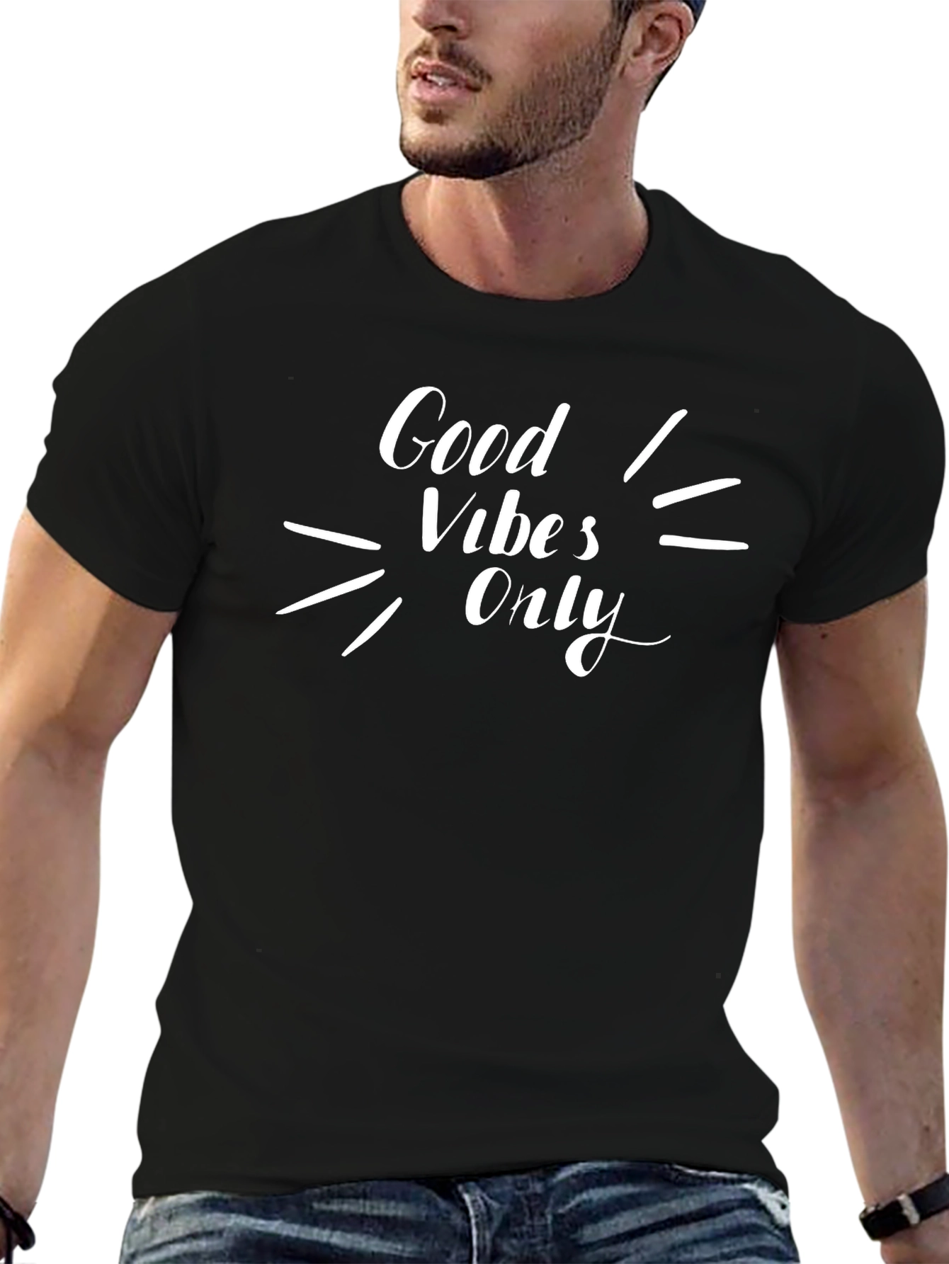 Good Vibes Only Black Graphic Tee