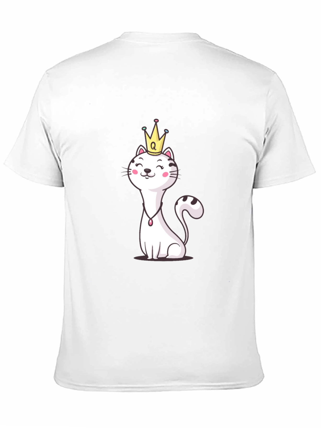 Queen Cat T-Shirt - Cute Cartoon Graphic Tee