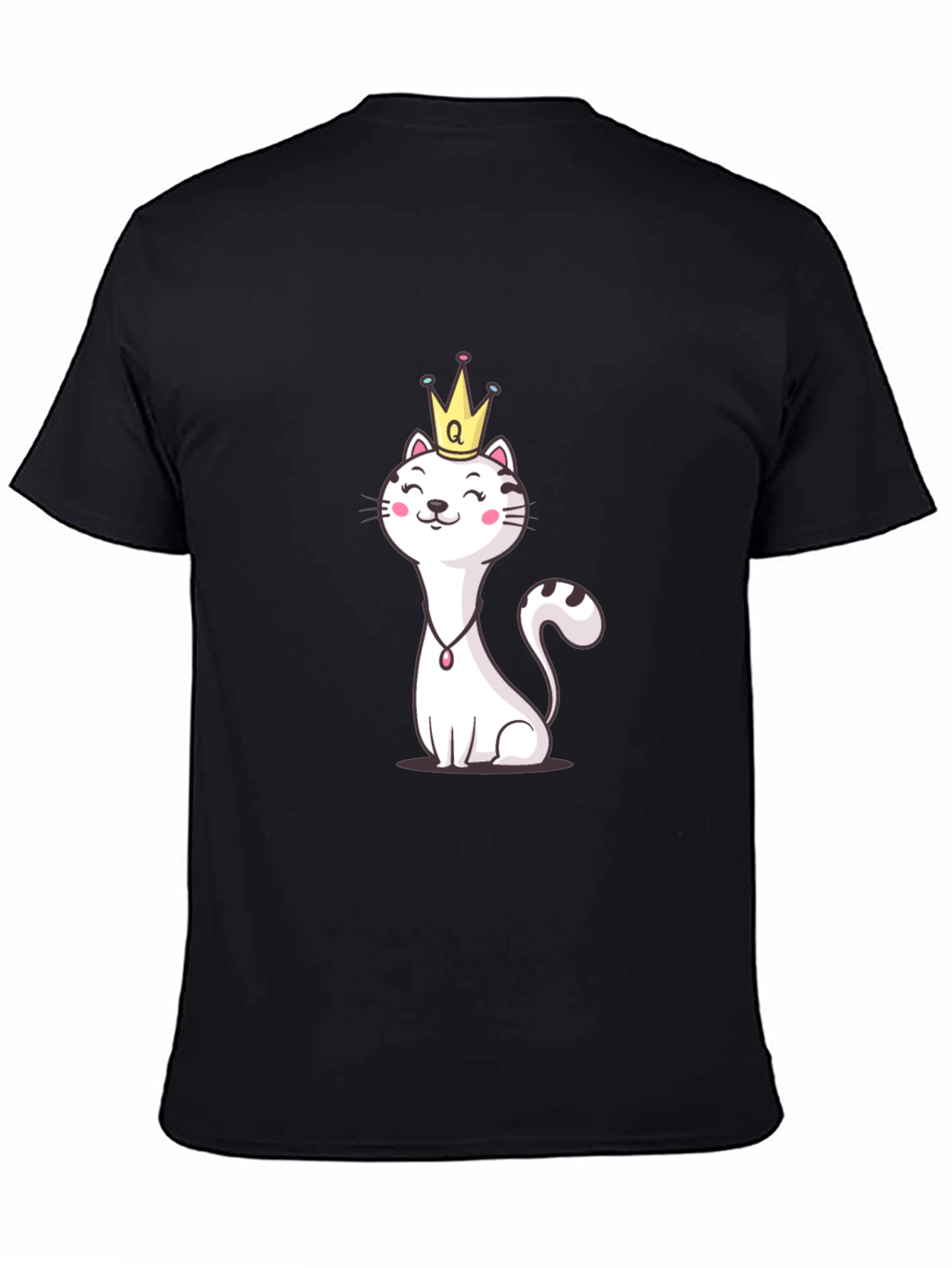 Queen Cat T-Shirt - Cute Cartoon Graphic Tee