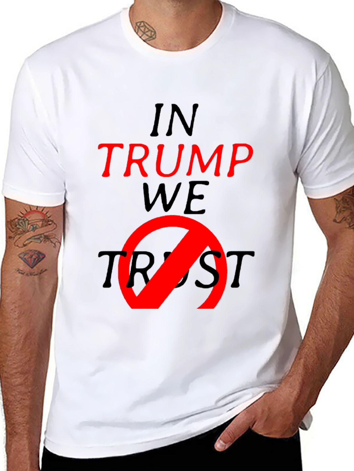 Anti-Trump T-Shirt - In Trump We No Trust Tee