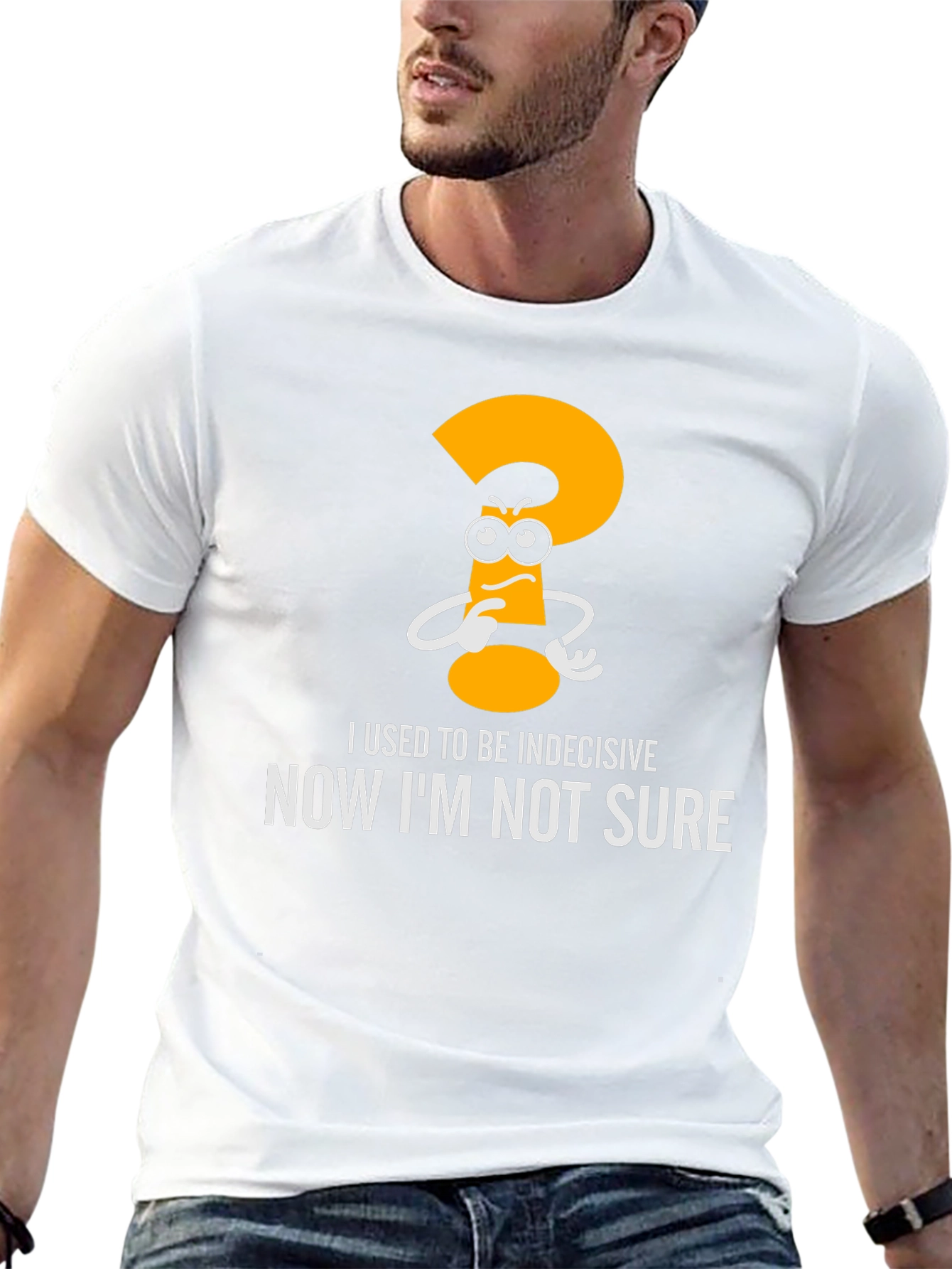 Indecisive Funny Graphic T-Shirt - Black