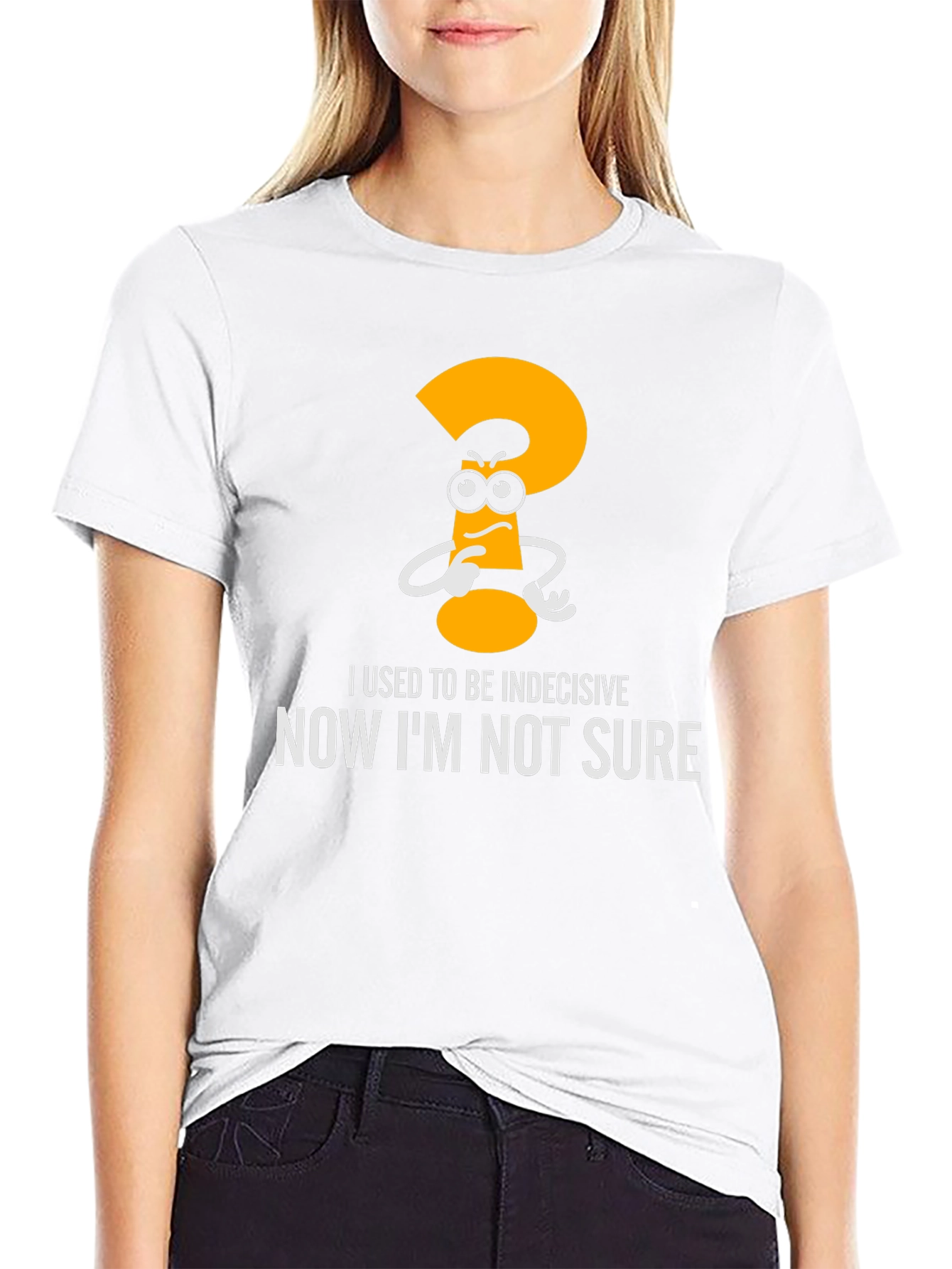 Indecisive Funny Graphic T-Shirt - Black
