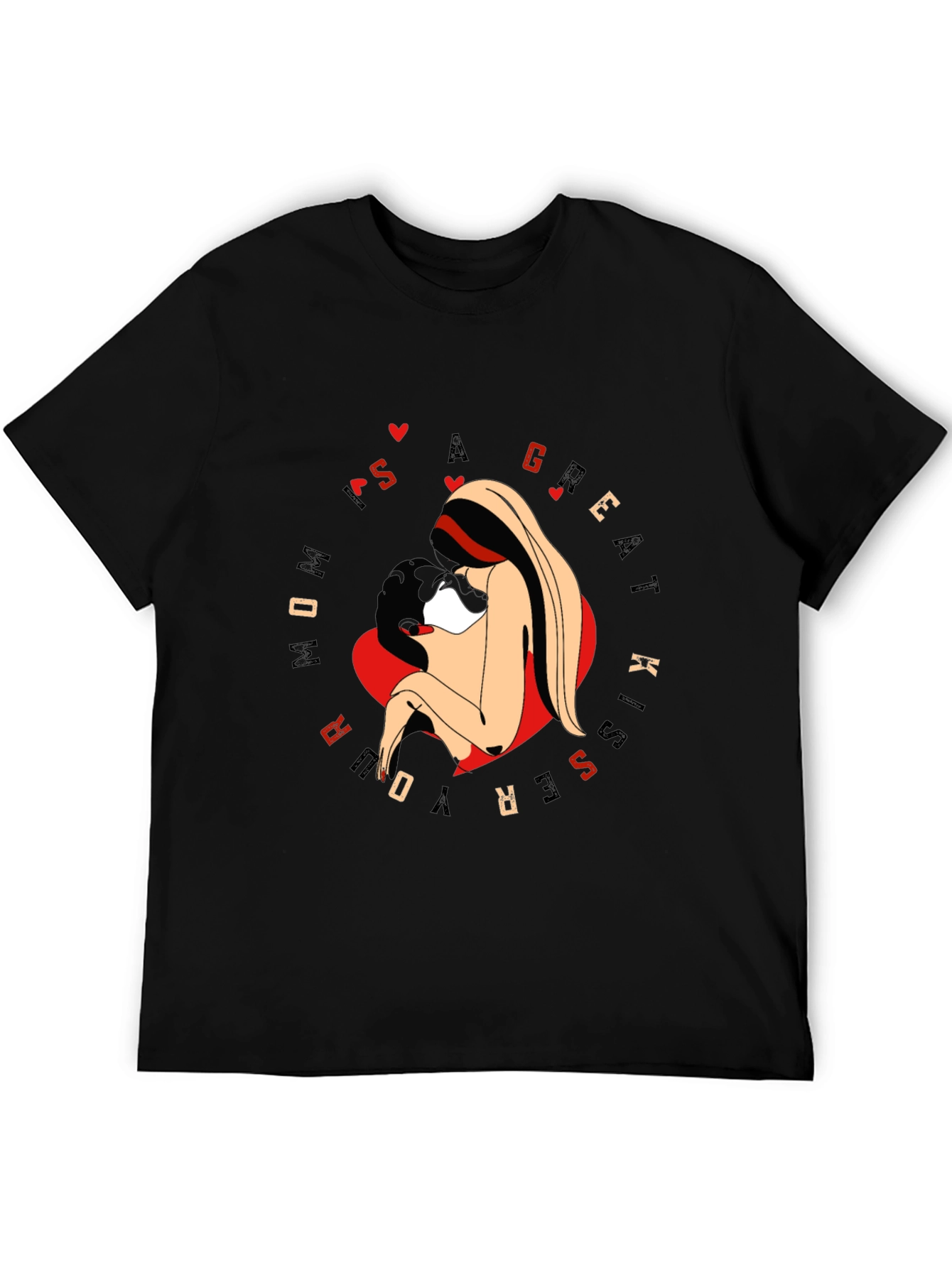 Mom Kiss Graphic Tee - Great Kisser Shirt