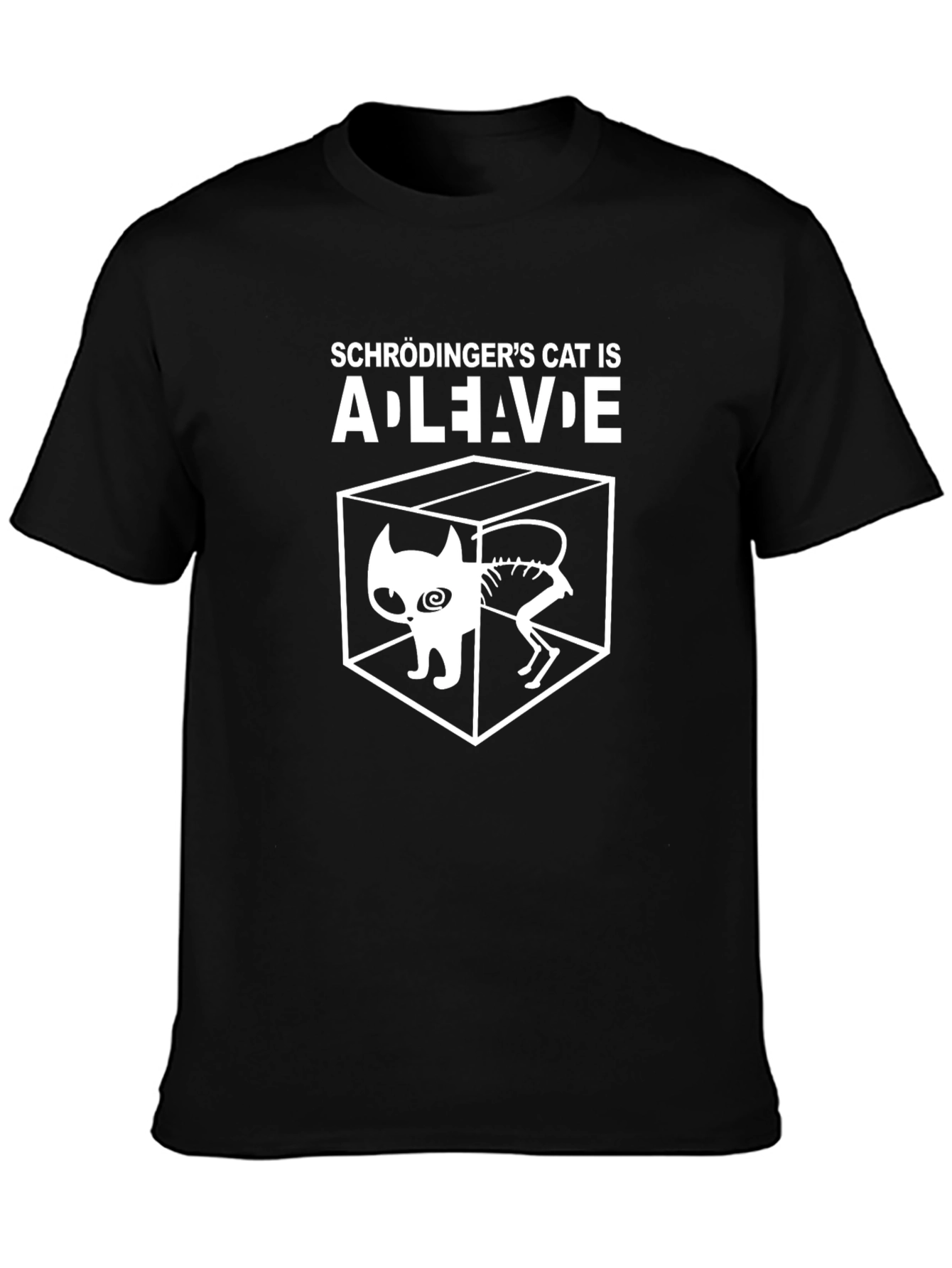 Schrödingers Cat T-Shirt - Alive and Dead