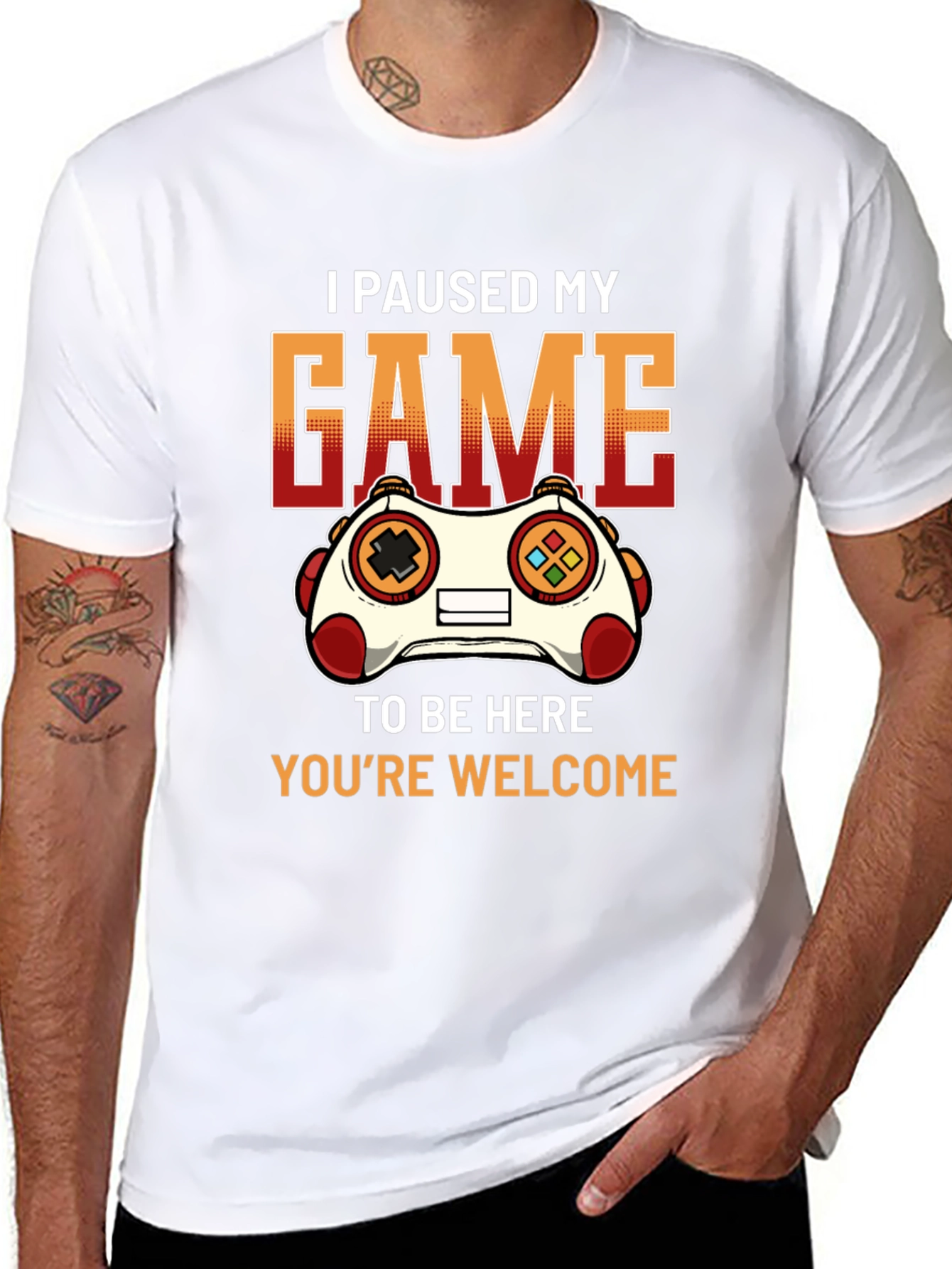 Gamer T-Shirt: I Paused My Game To Be Here
